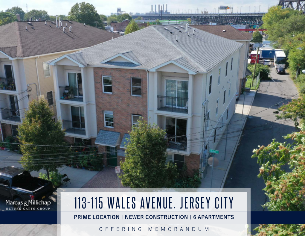 113-115 Wales Avenue, Jersey City Prime Location | Newer Construction | 6 Apartments