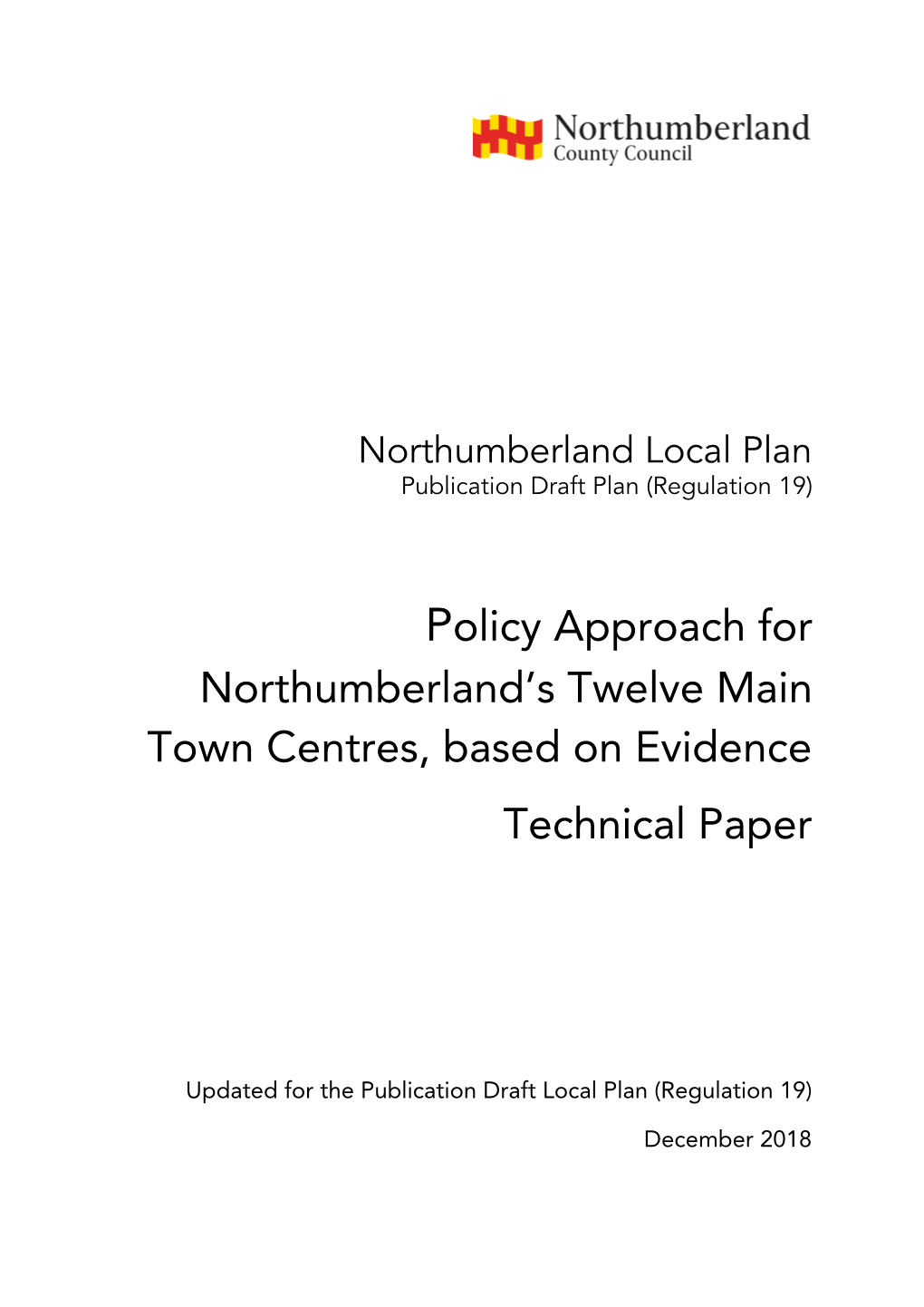 Policy Approach on Town Centres Technical Paper