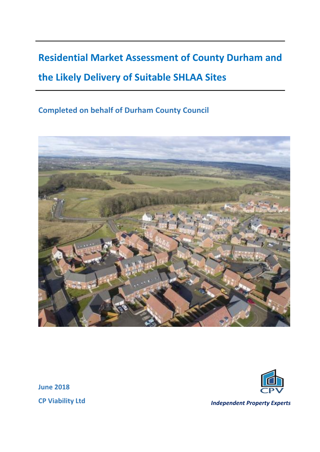 Residential Market Assessment of County Durham and the Likely Delivery of Suitable SHLAA Sites