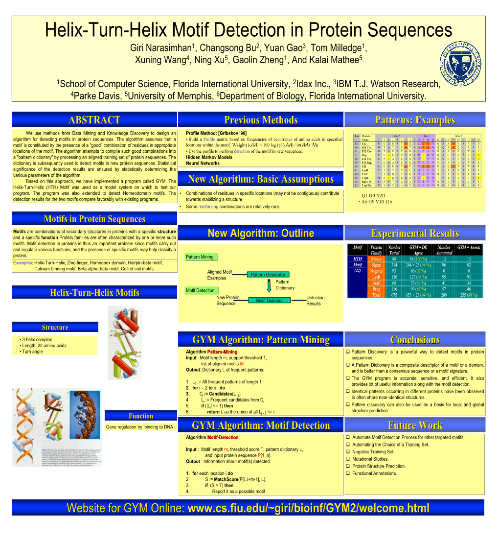 Helix-Turn-Helix Motif Detection in Protein Sequences