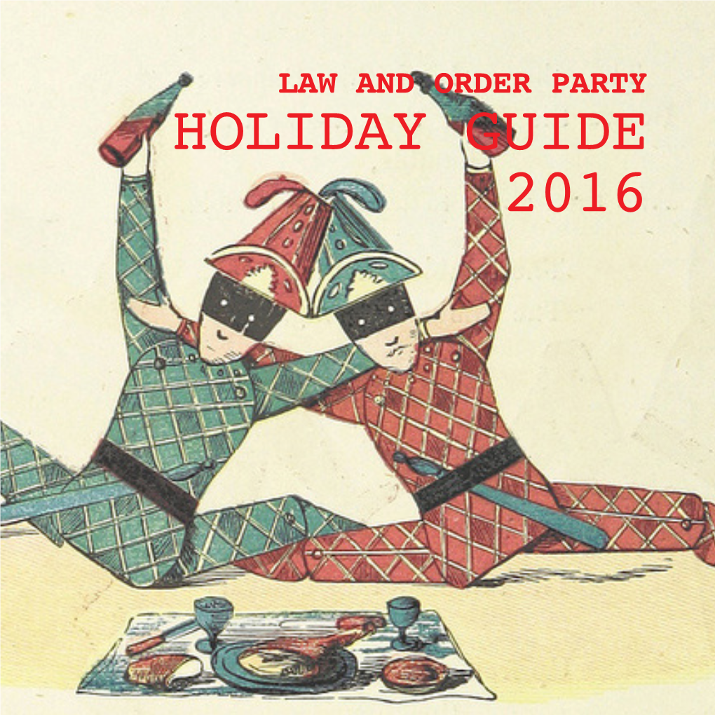 Holiday Guide 2016 How This Guide Works