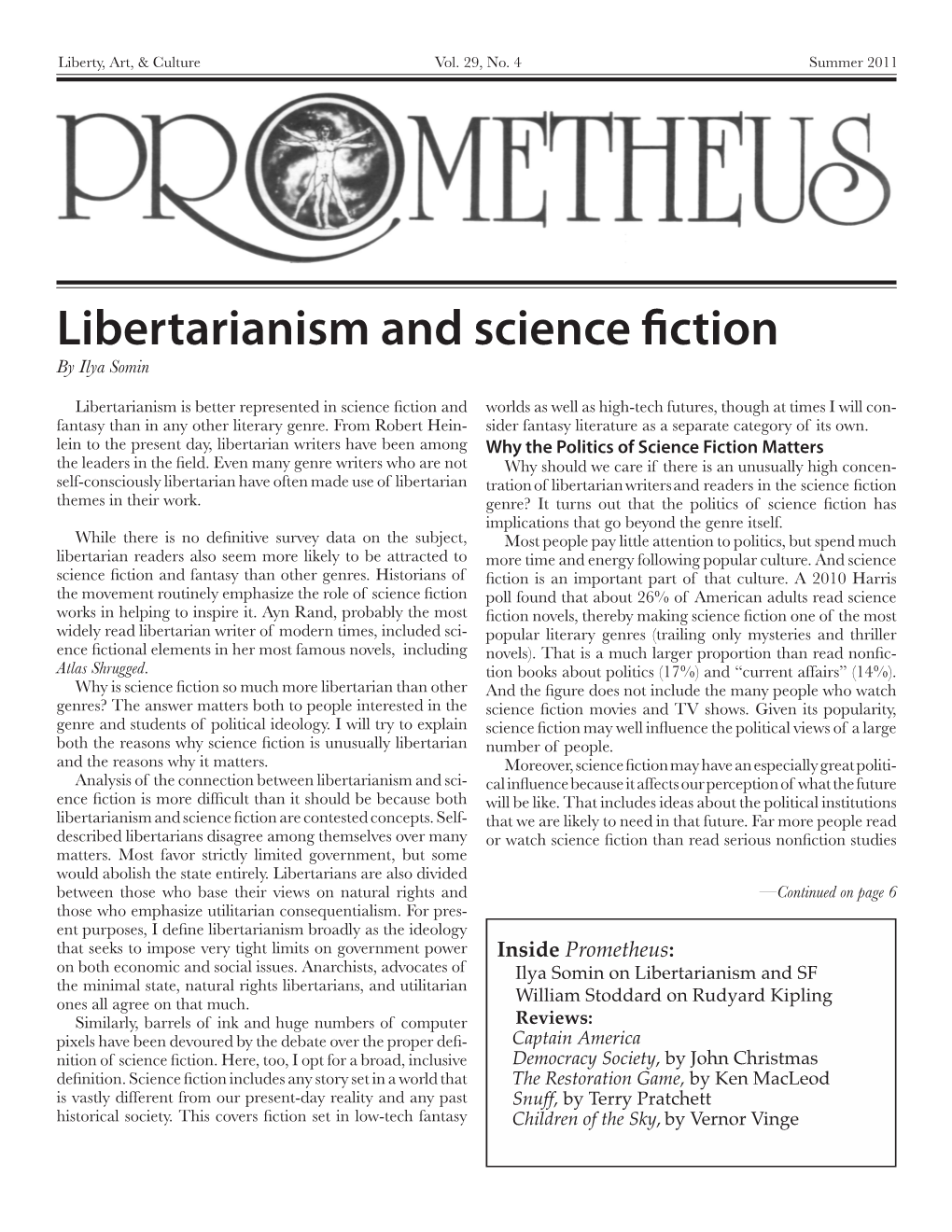 Libertarianism and Science Fiction