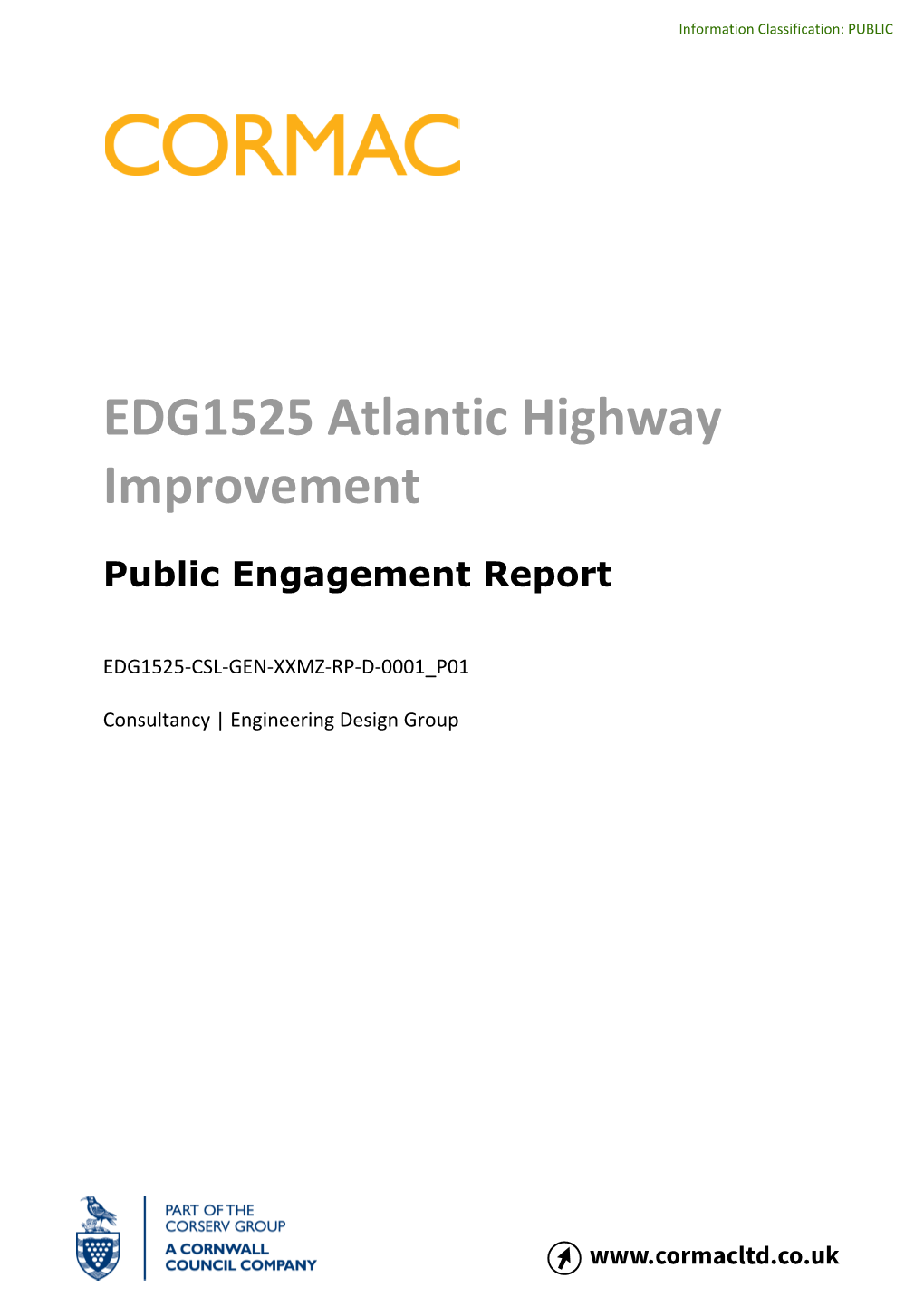 Atlantic Highway Improvement Public Engagement Report