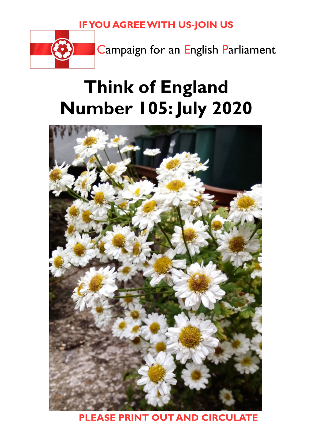 Think of England Number 105: July 2020