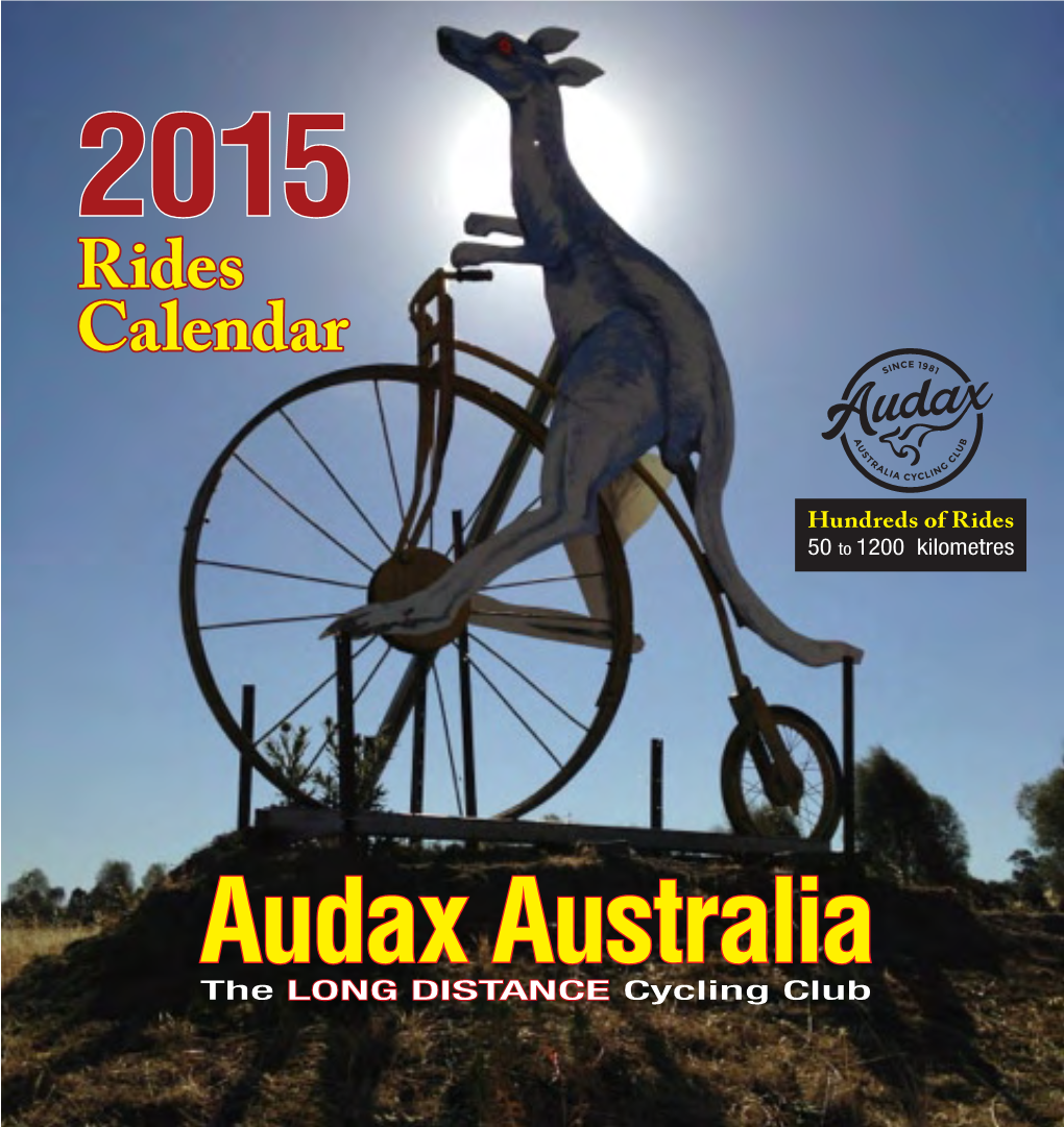 2015 Rides Calendar Audax Australia