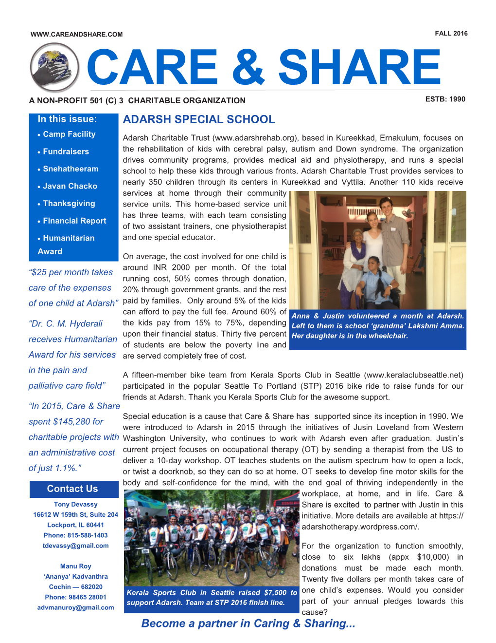 Care & Share Newsletter