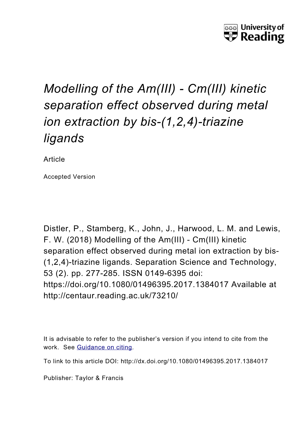 Kinetic Separation Effect in the Liquid