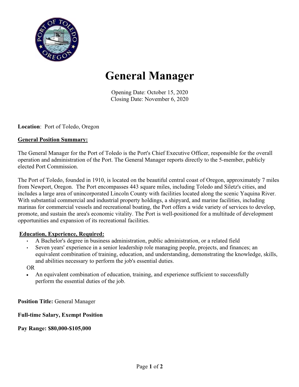 General Manager