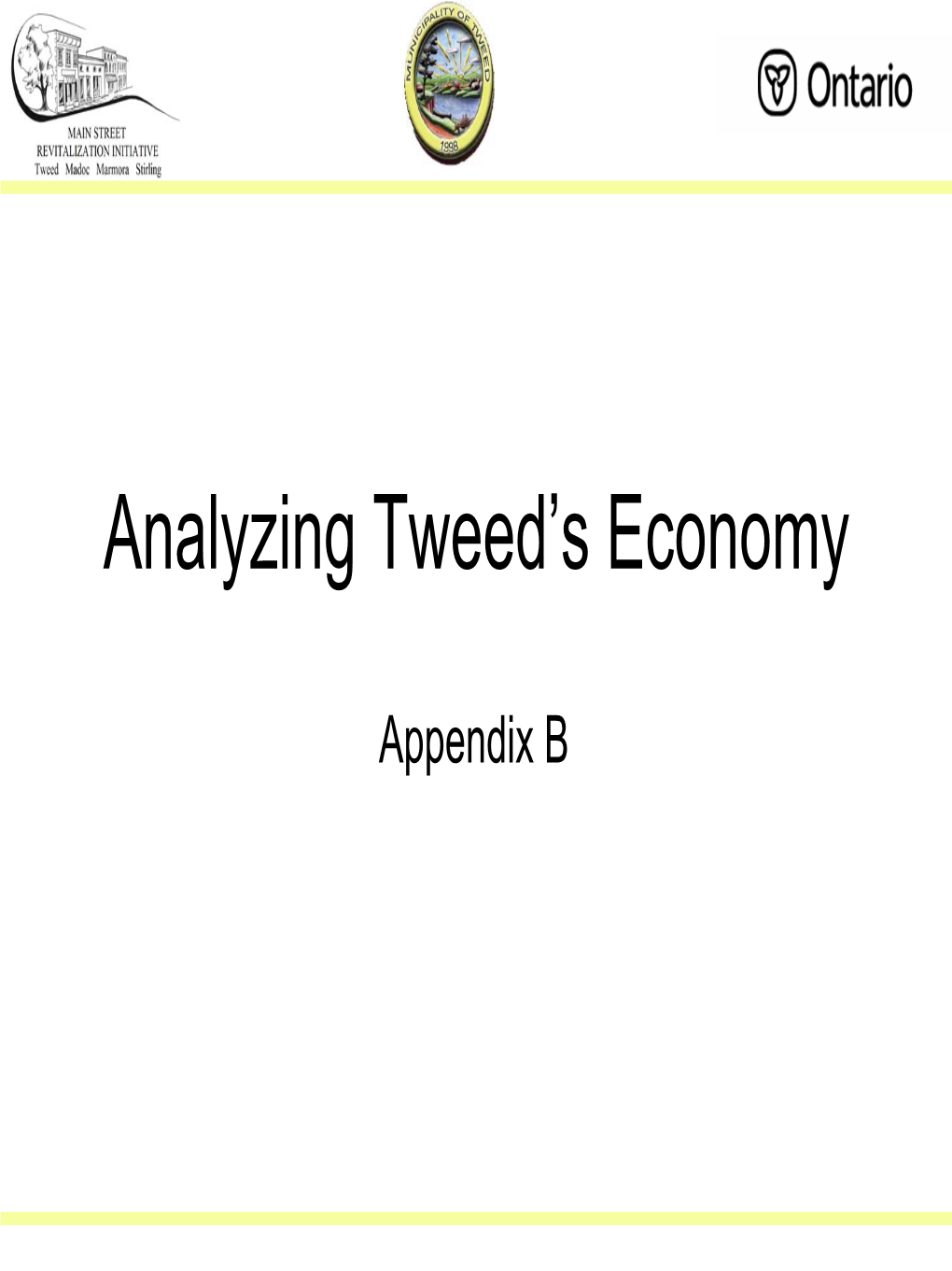 Analyzing Tweed's Economy