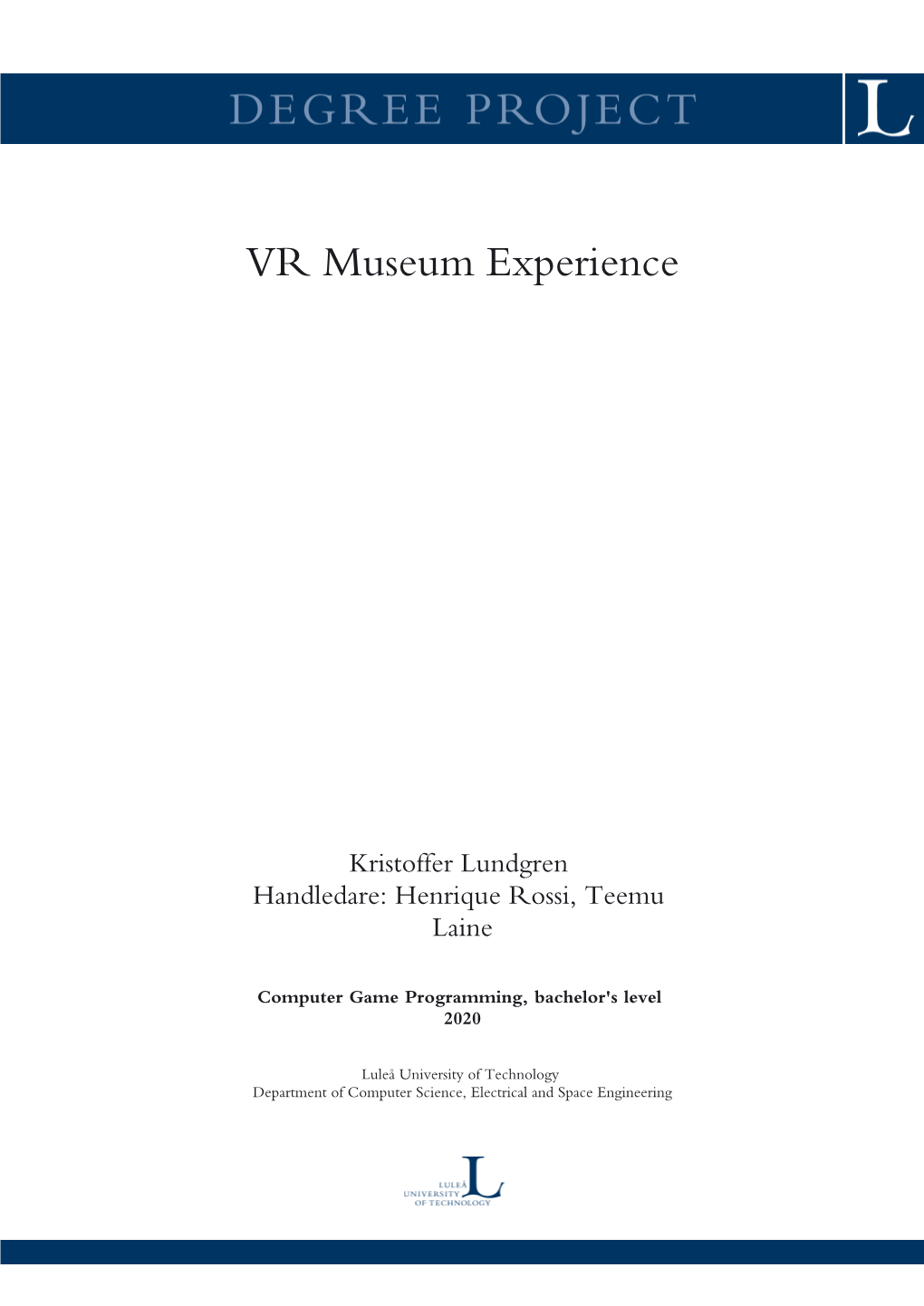 VR Museum Experience