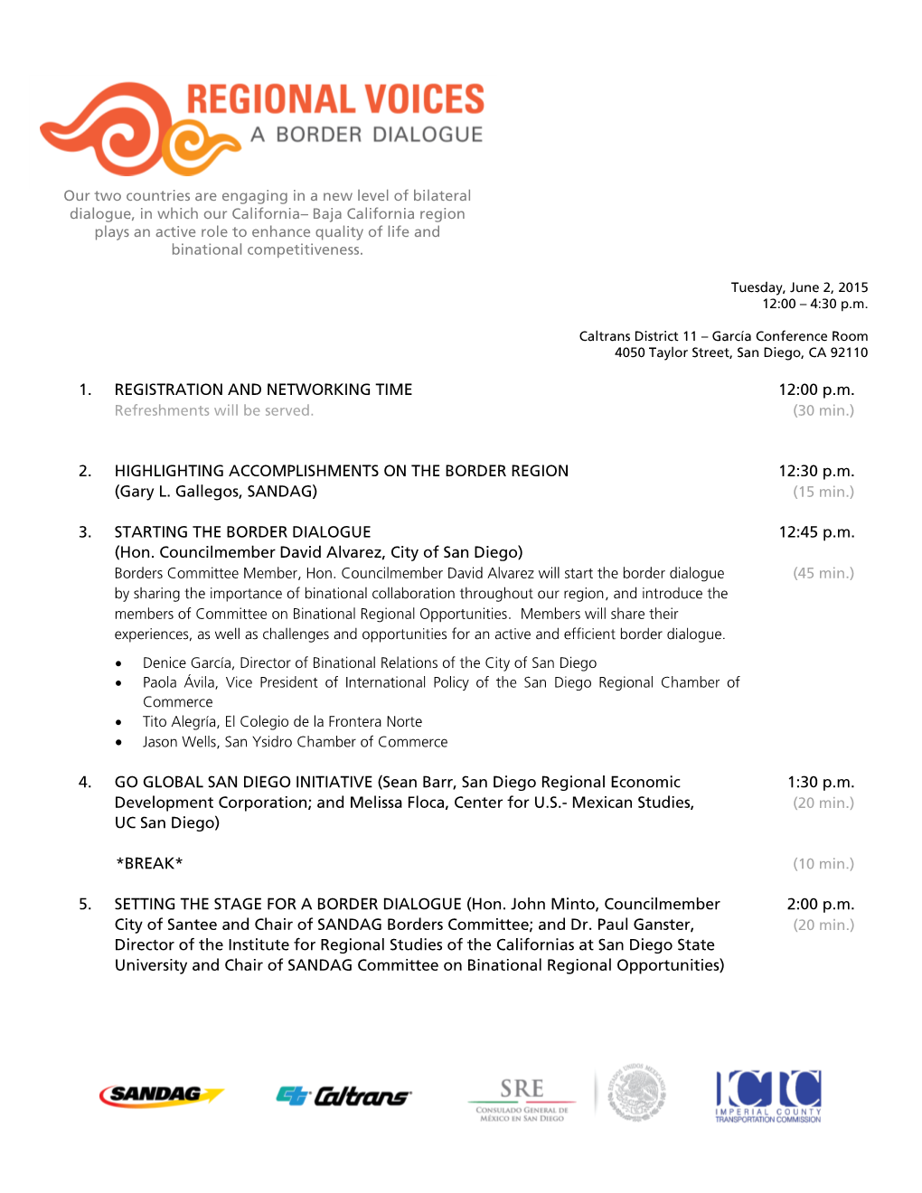 Meeting Notice and Agenda