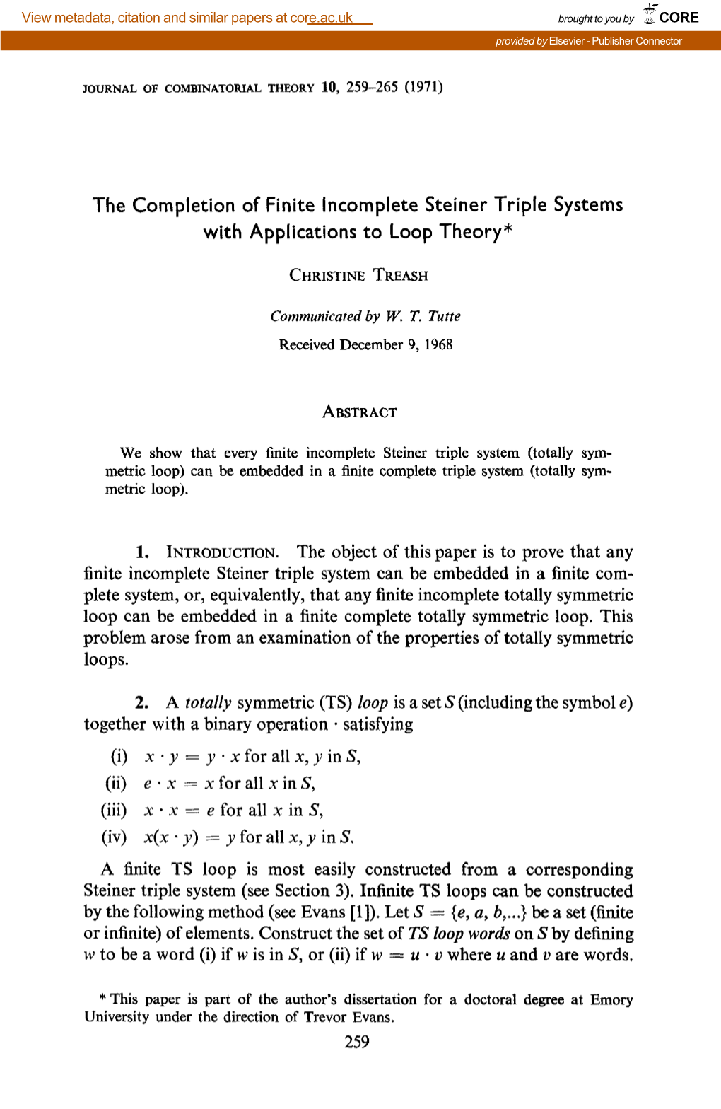 The Completion of Finite Incomplete Steiner Triple Systems with Applications to Loop Theory*