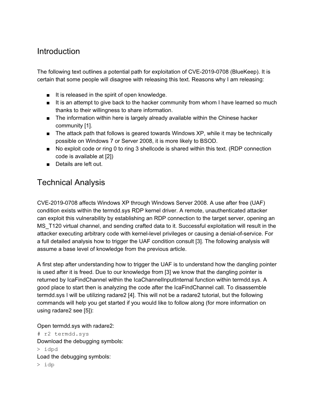 Introduction Technical Analysis