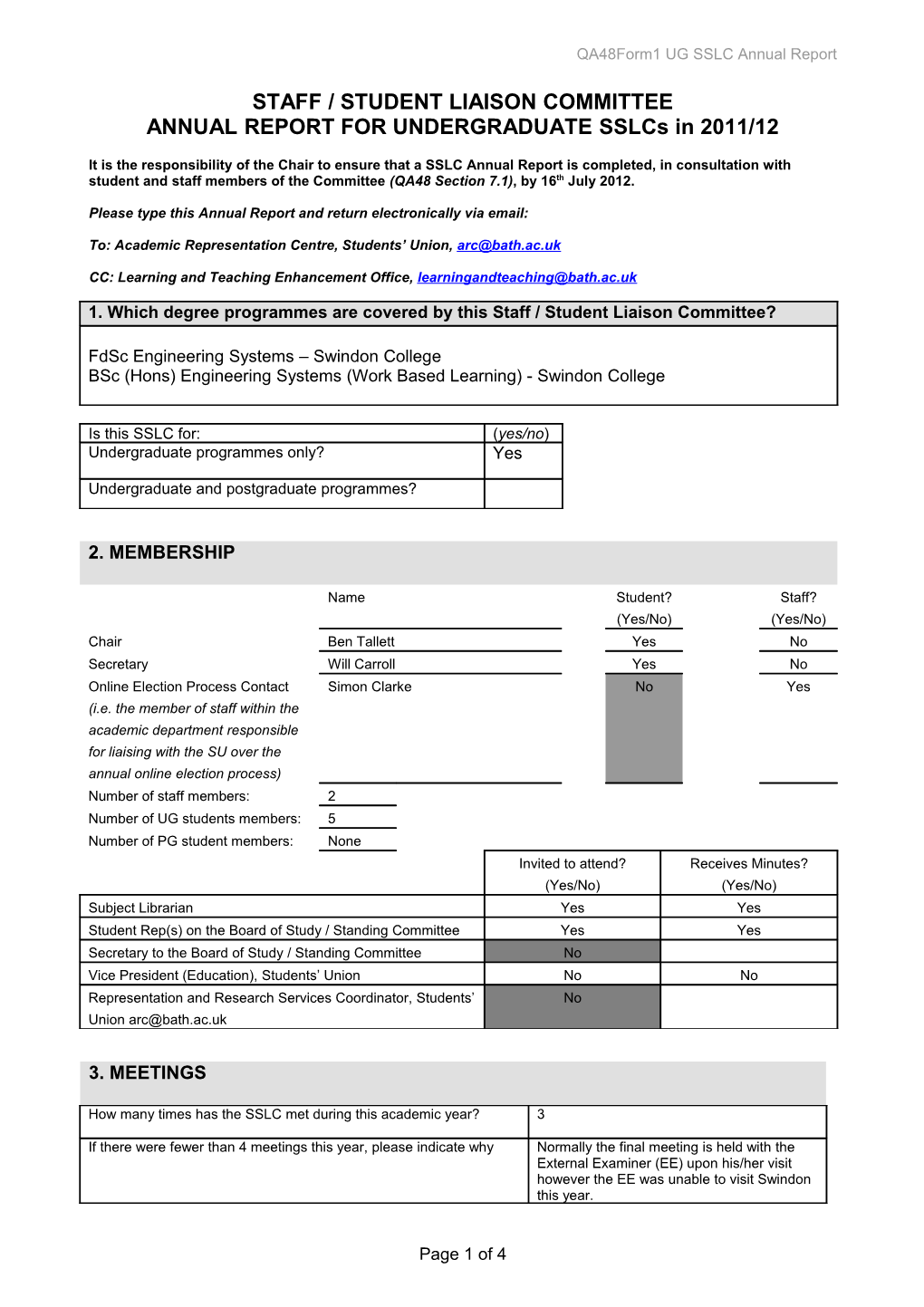 Staff-Student Liaison Co-Ordinating Committee