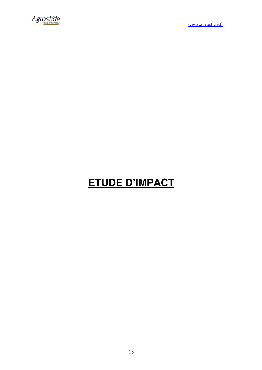 Etude D'impact