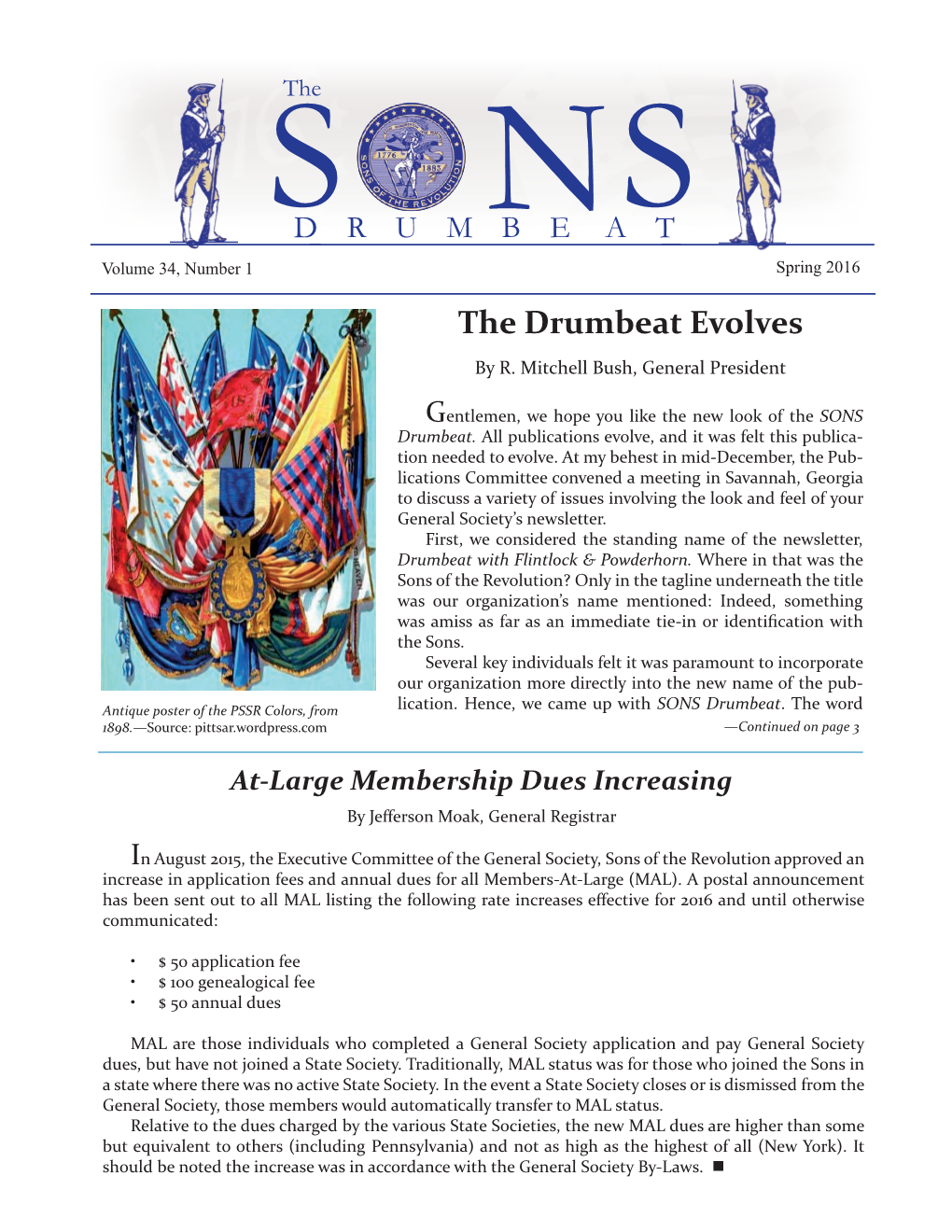 Spring 2016 the Drumbeat Evolves by R
