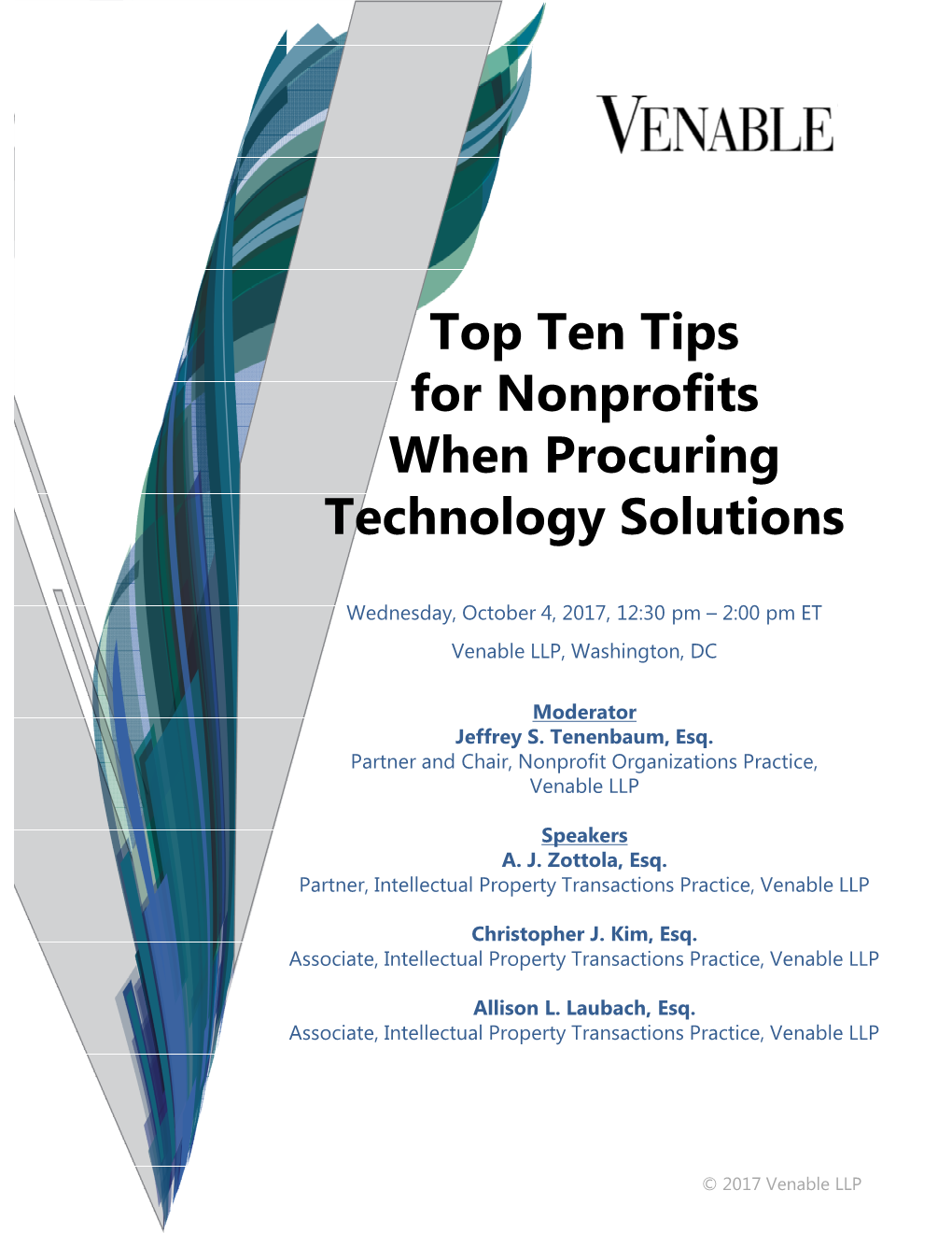 Top Ten Tips for Nonprofits When Procuring Technology Solutions