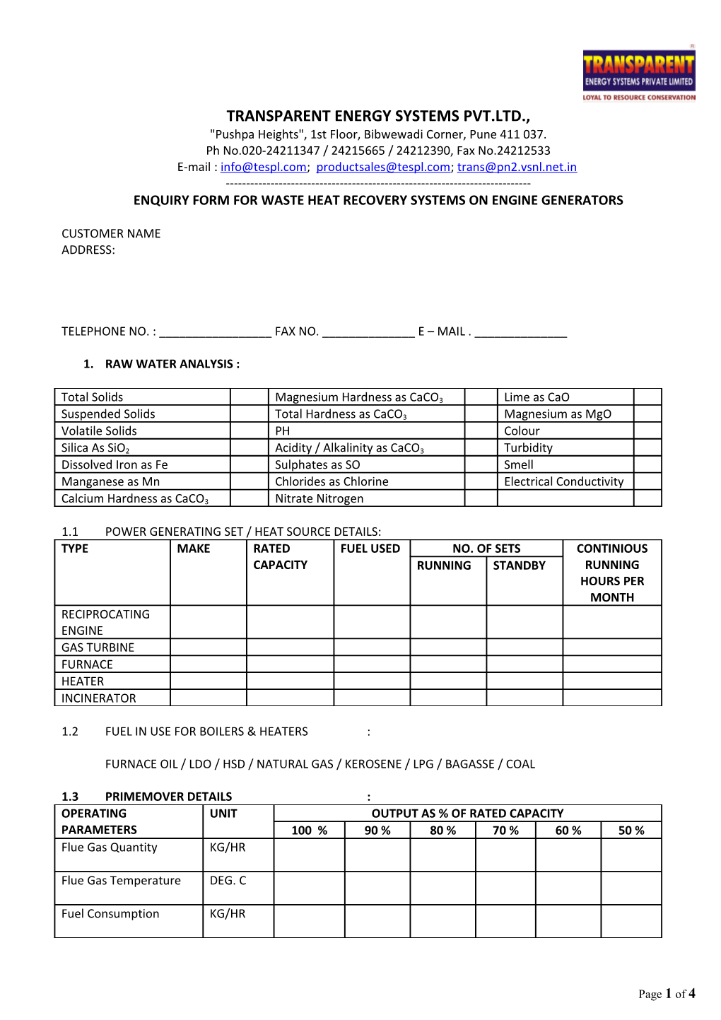 Transparent Energy Systems Pvt