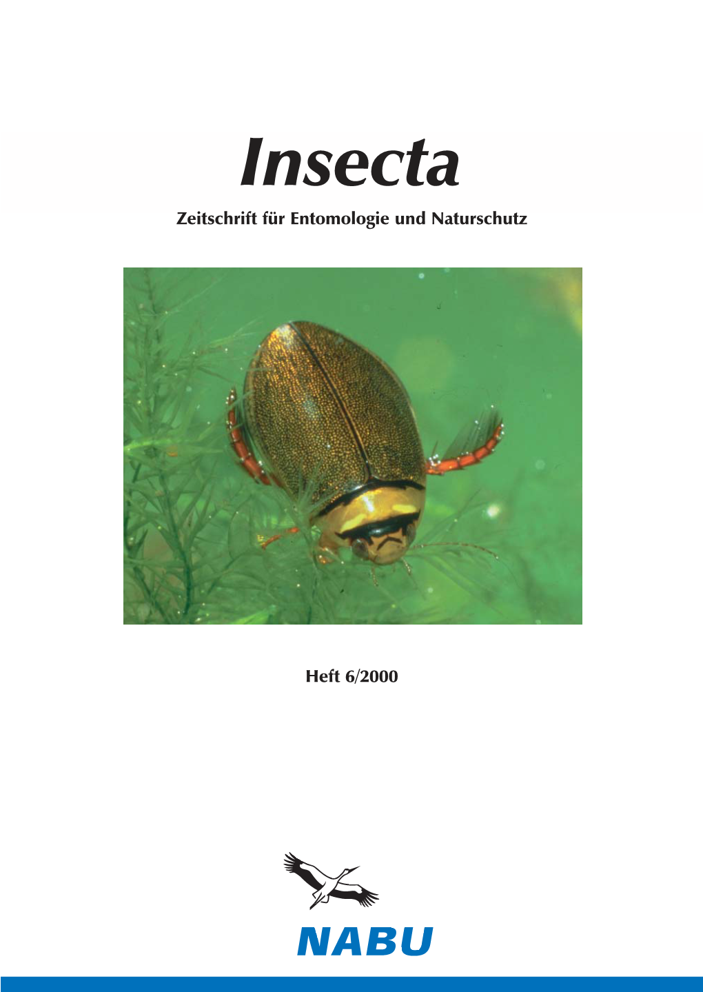 Insecta Zeitschrift Für Entomologie Und Naturschutz