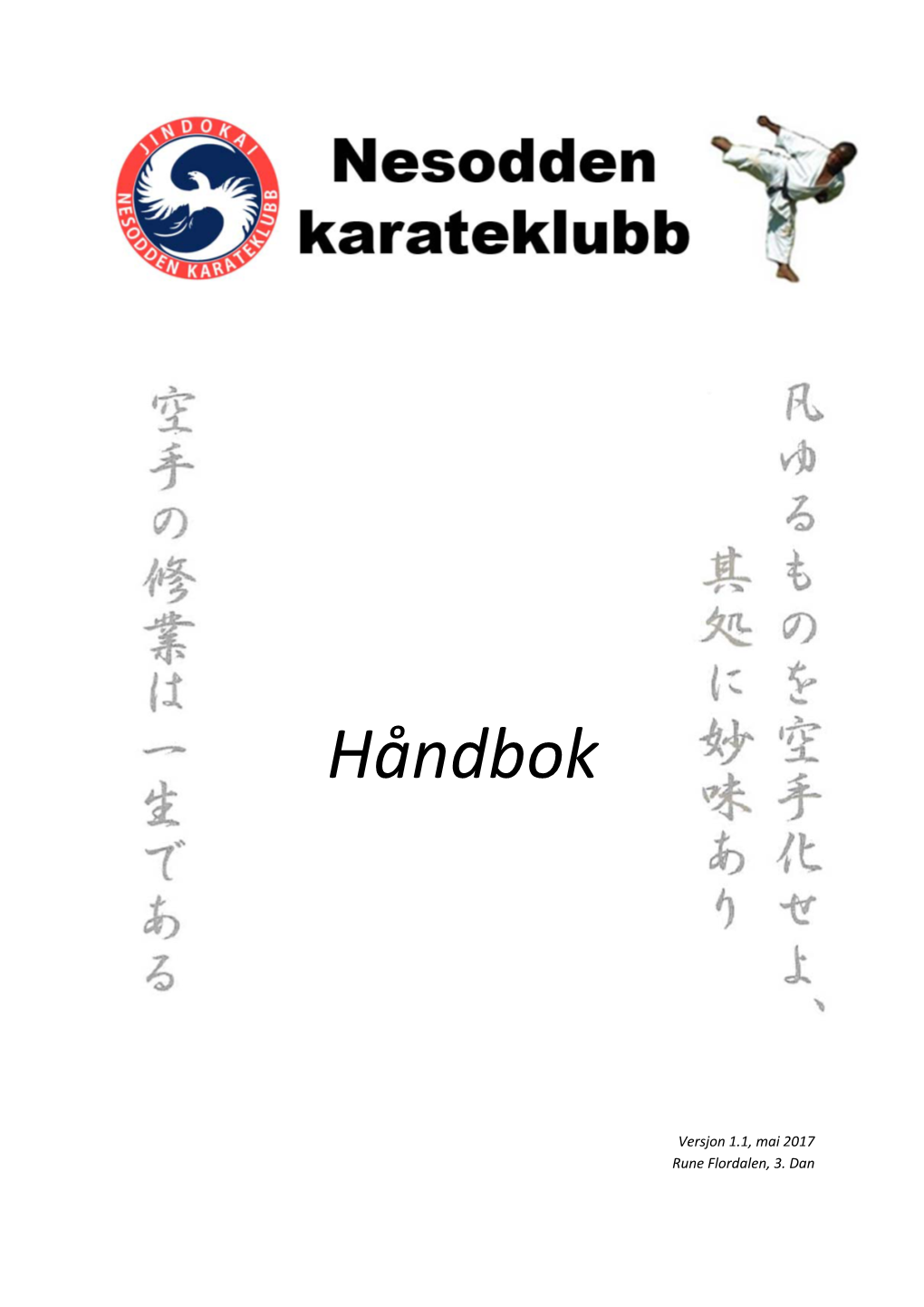 Håndbok for Nesodden Karateklubb V1.1