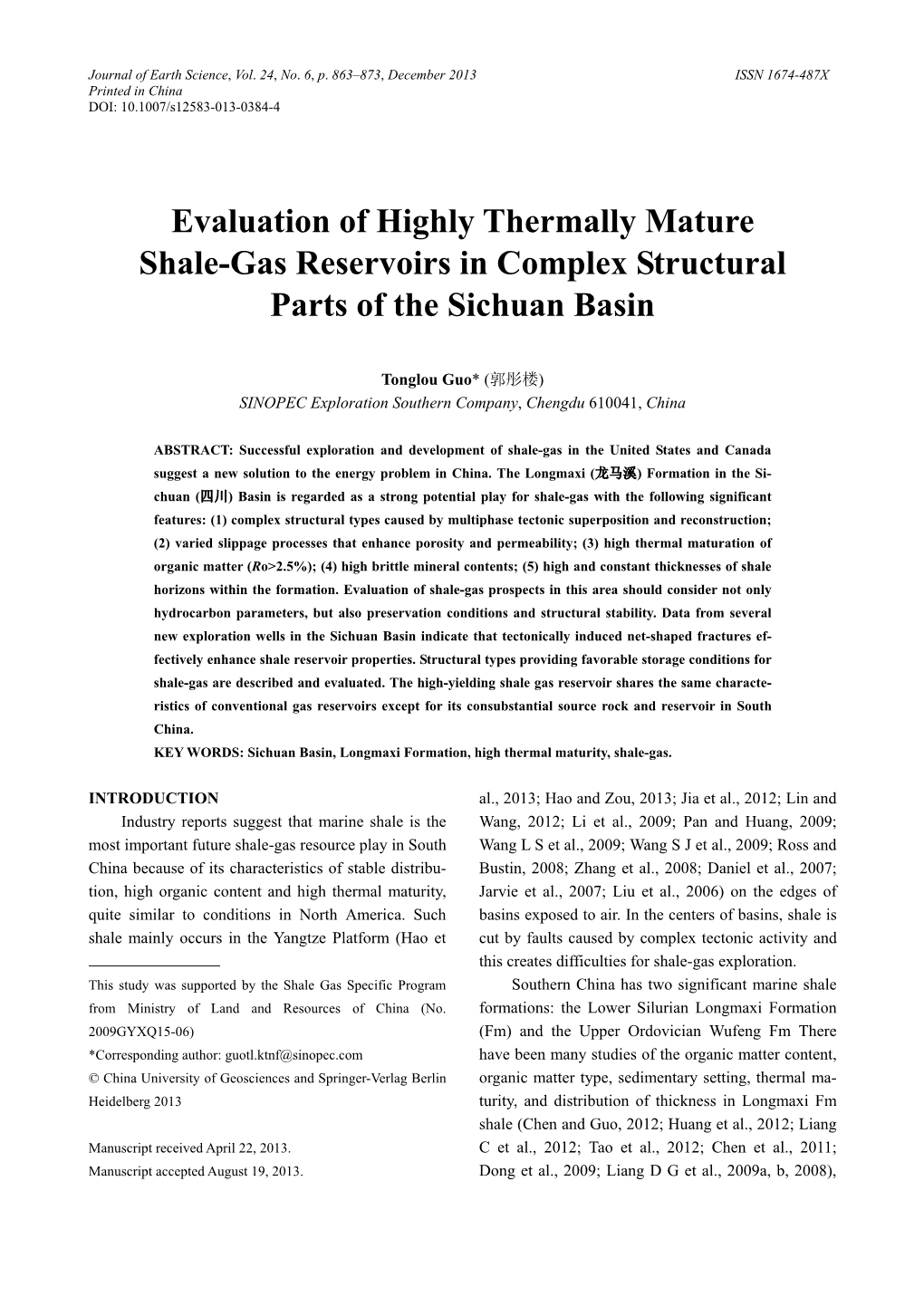Evaluation of Highly Thermally Mature Shale-Gas Reservoirs in Complex Structural Parts of the Sichuan Basin