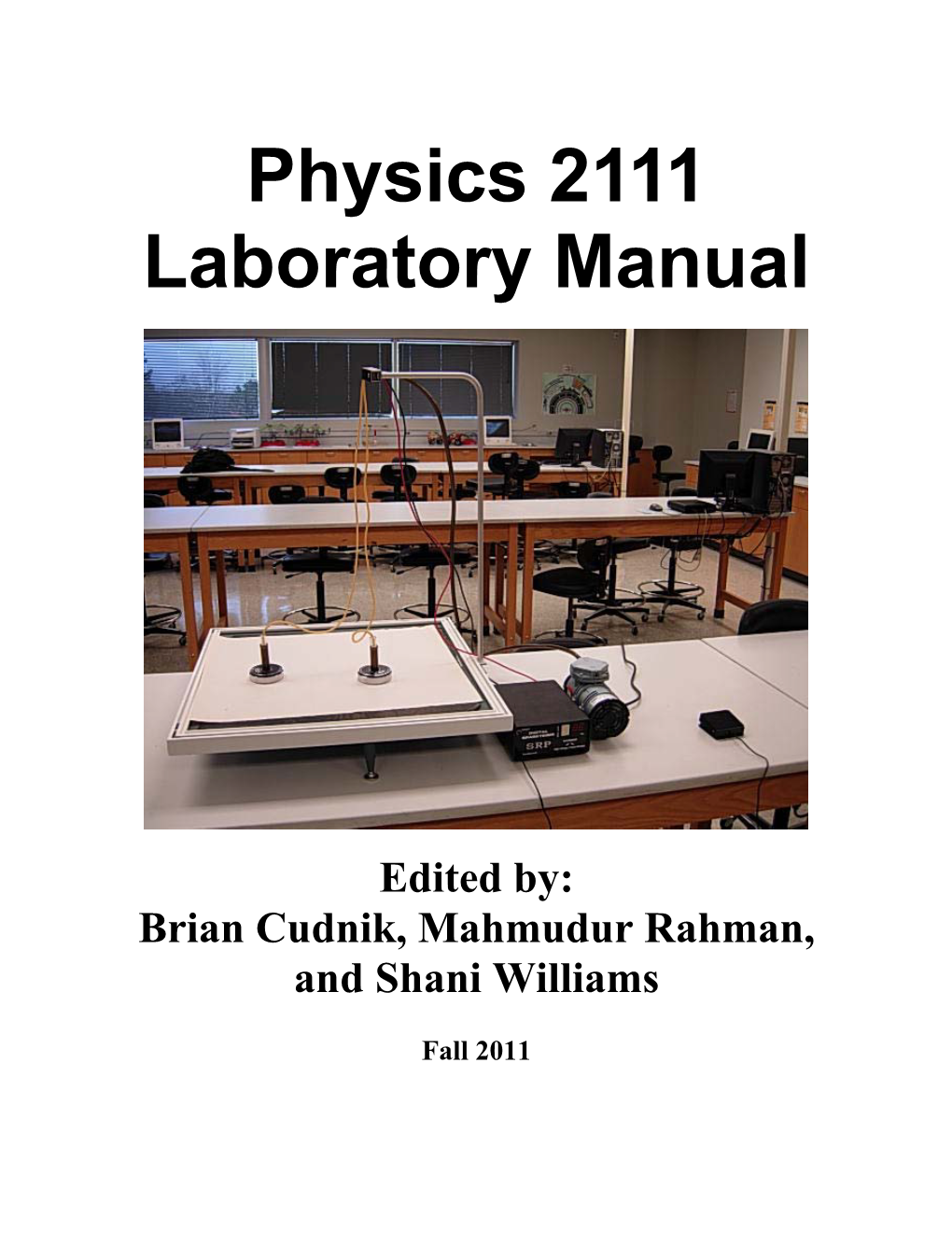 Physics 2111 Laboratory Manual