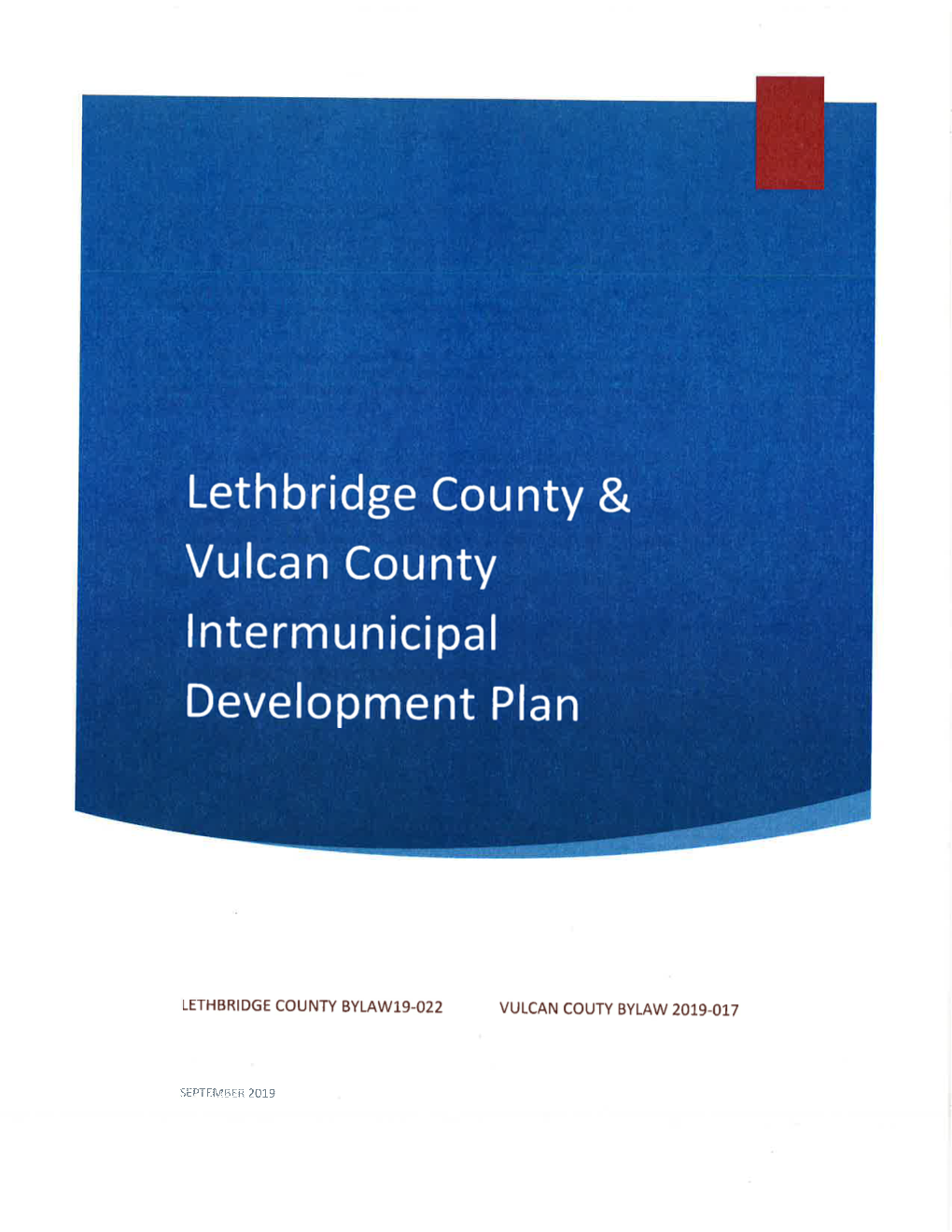 Vulcan County Lntermunicipal Development Plan
