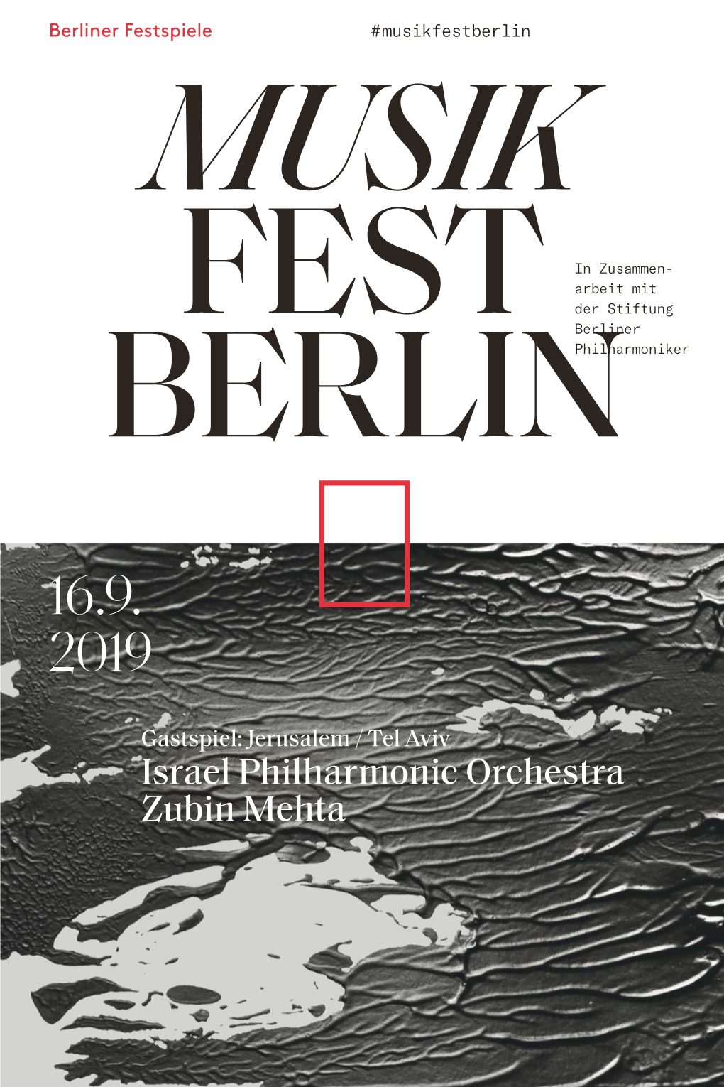 Abendprogramm Israel Philharmonic Orchestra 16.09.2019 PDF, 2,2 MB