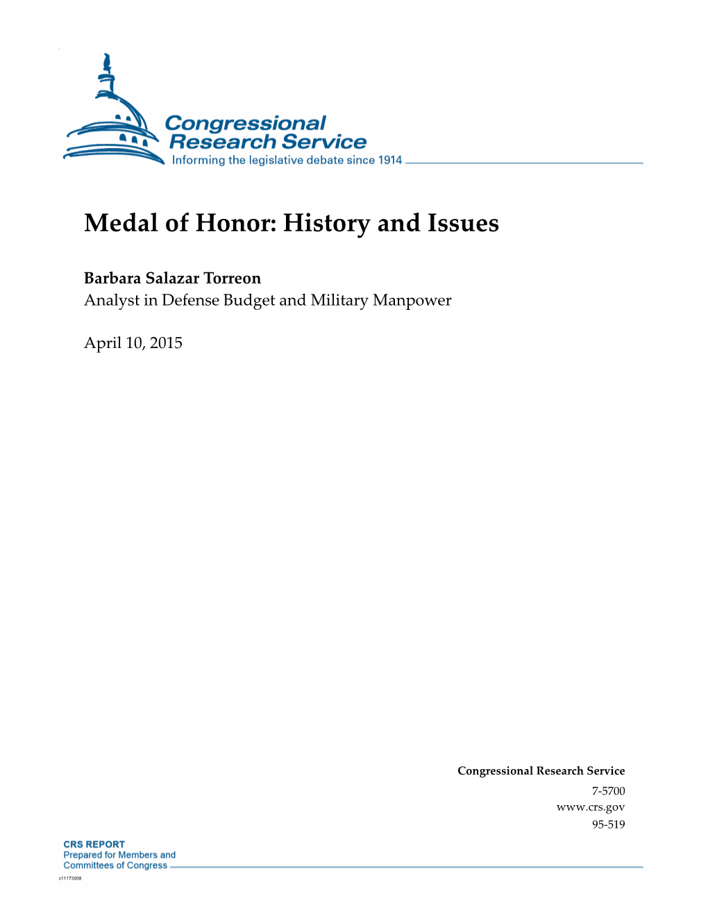 Medal of Honor: History and Issues