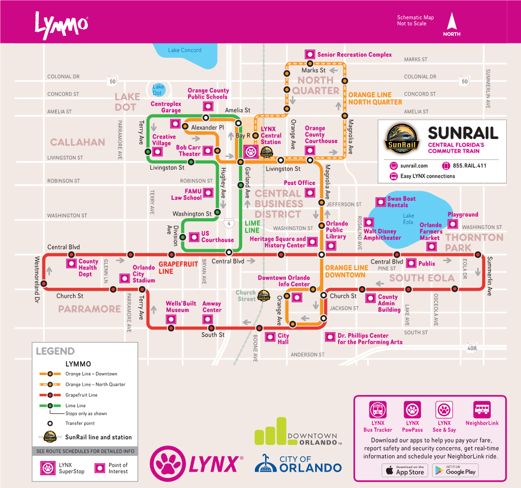 Sunrail Line and Station and Line Sunrail