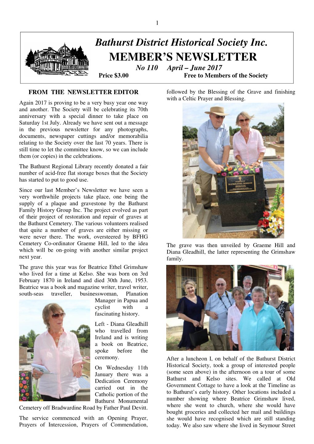 Member's Newsletter No