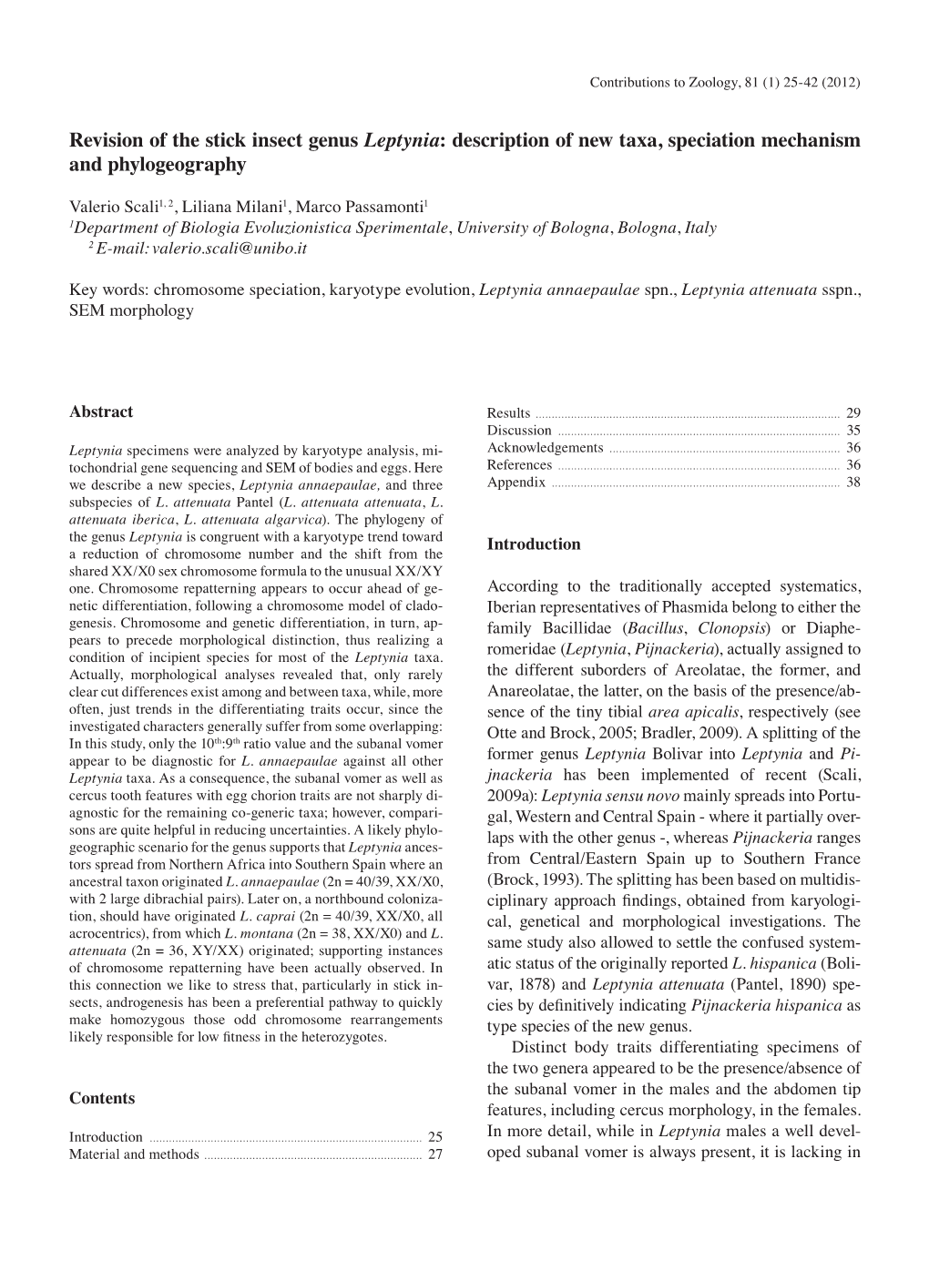 Revision of the Stick Insect Genus Leptynia: Description of New Taxa, Speciation Mechanism and Phylogeography