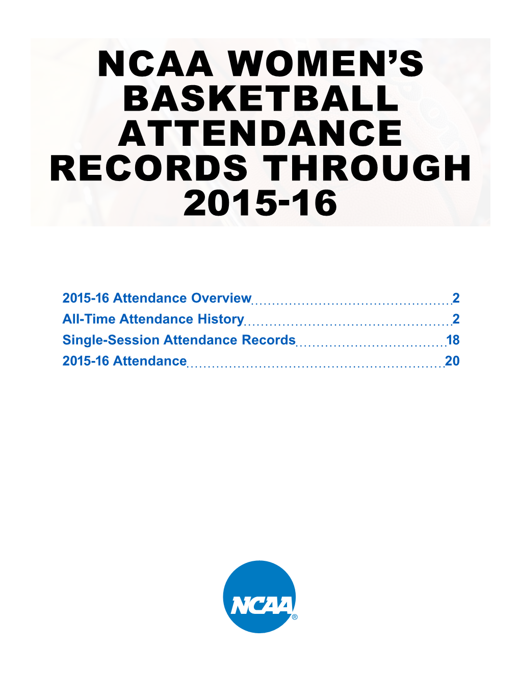 Ncaa Women's Basketball Attendance Records