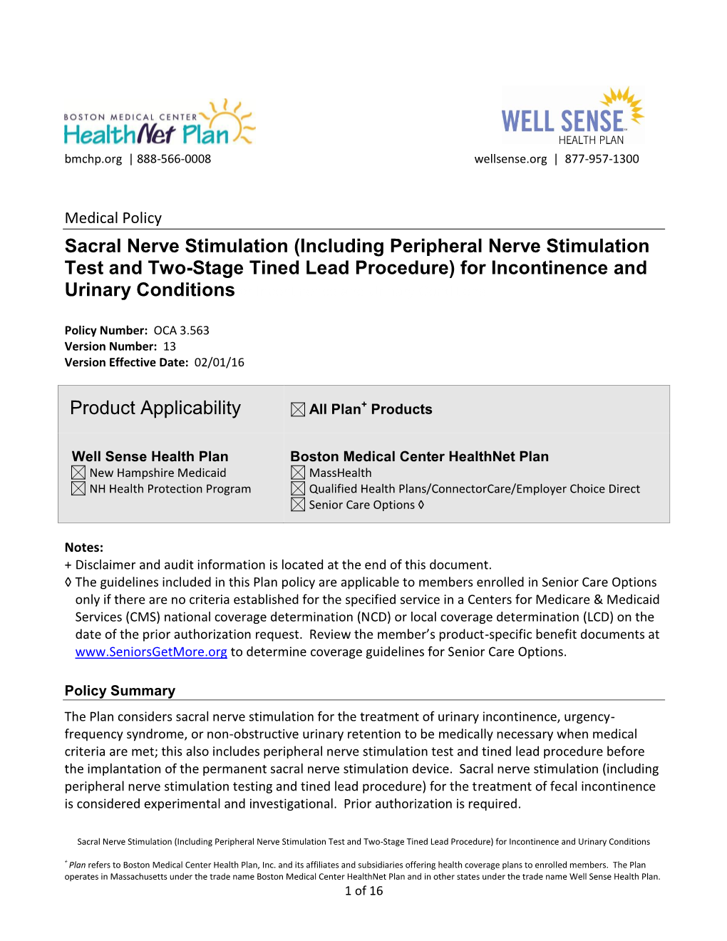 Sacral Nerve Stimulation