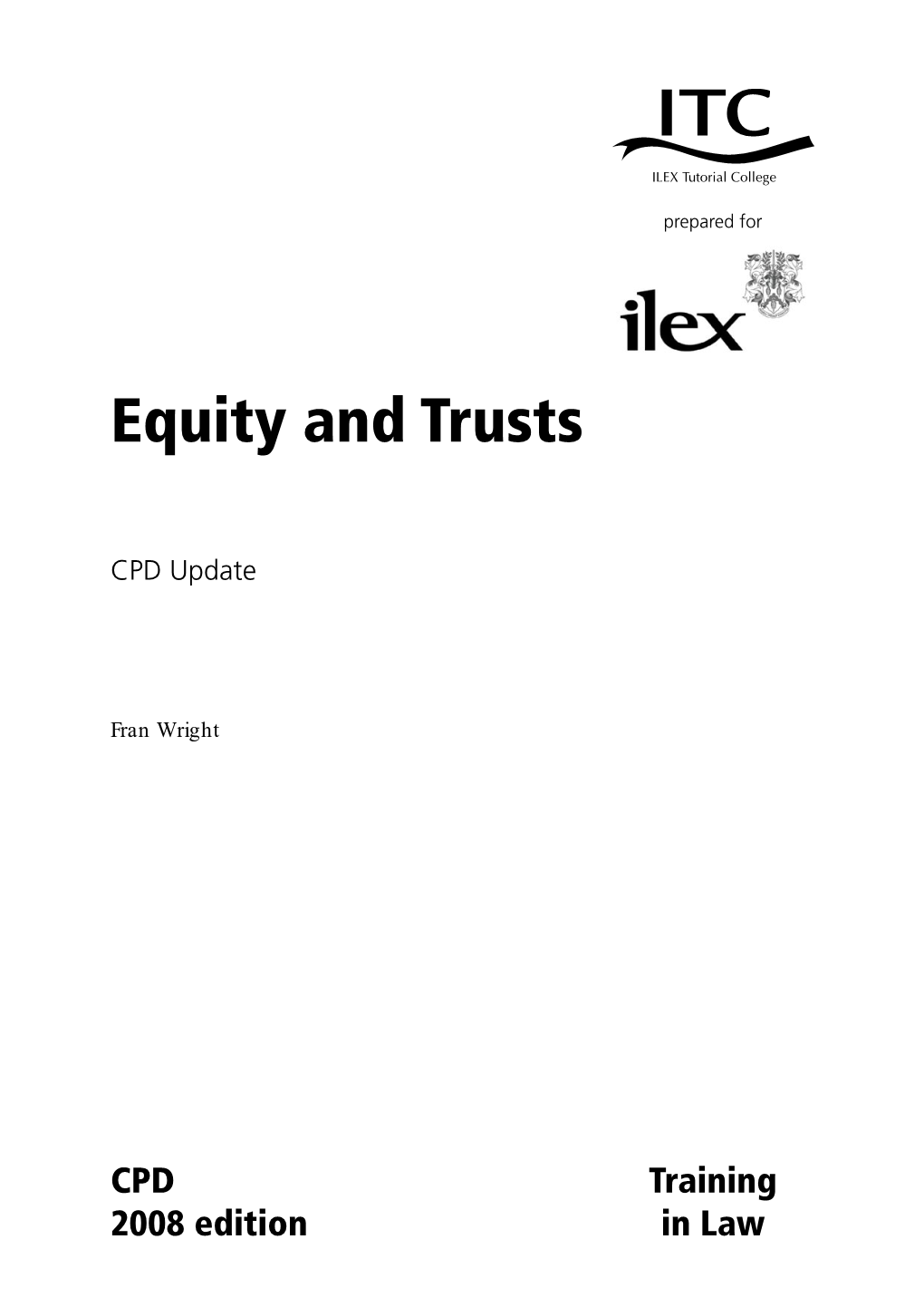 Equity and Trusts