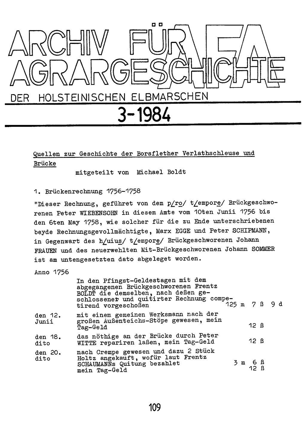 Der Holsteinischen Elbmarschen 3-1984
