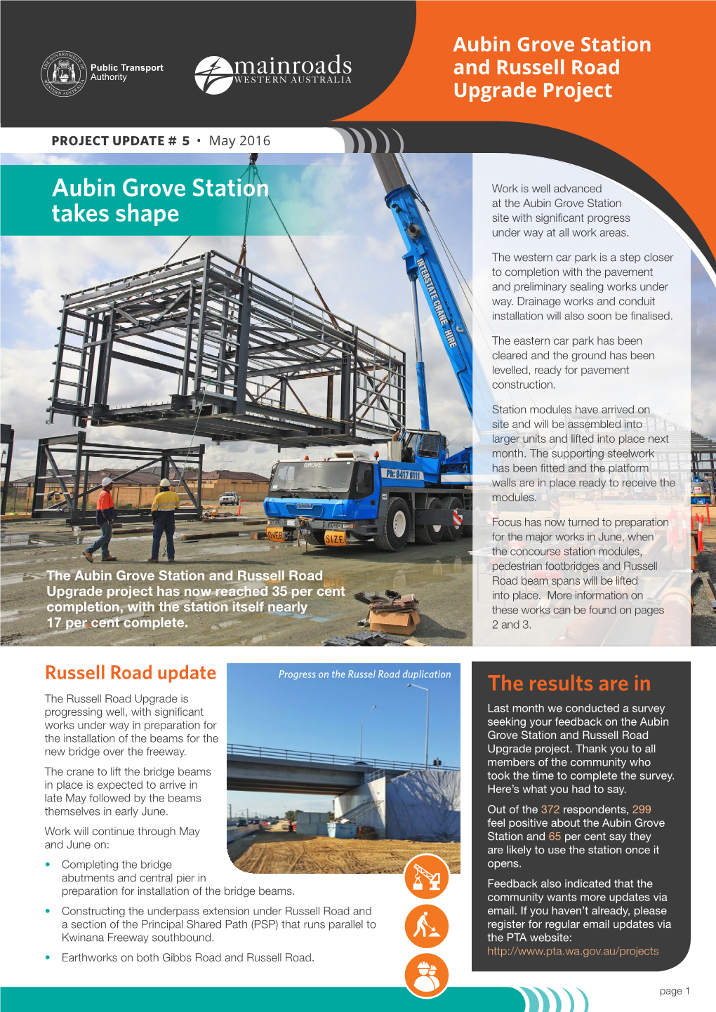 Aubin Grove Station Takes Shape Site with Significant Progress Under Way at All Work Areas