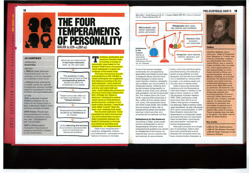 The Four Temperaments of Personality