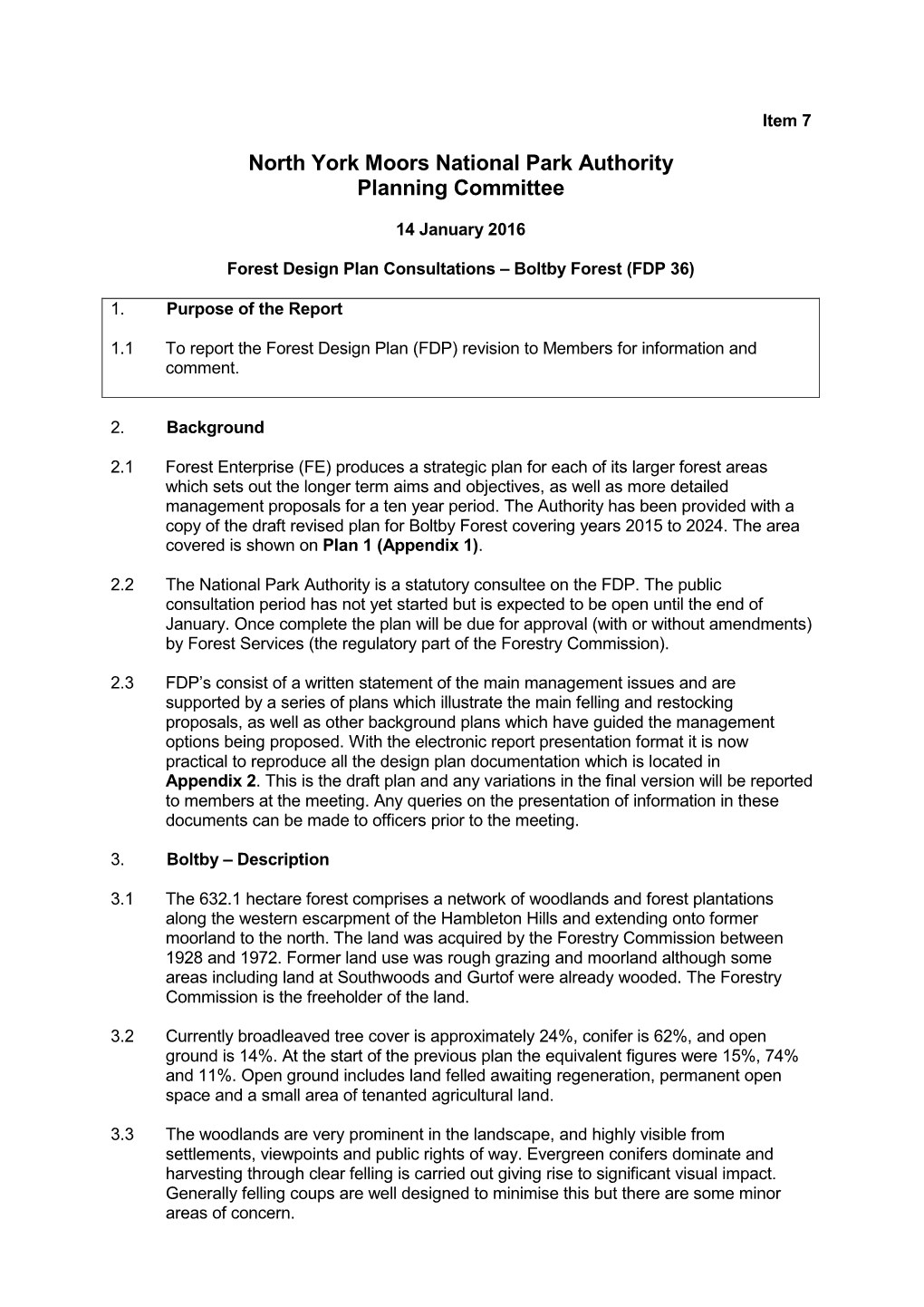 North York Moors National Park Authority Planning Committee