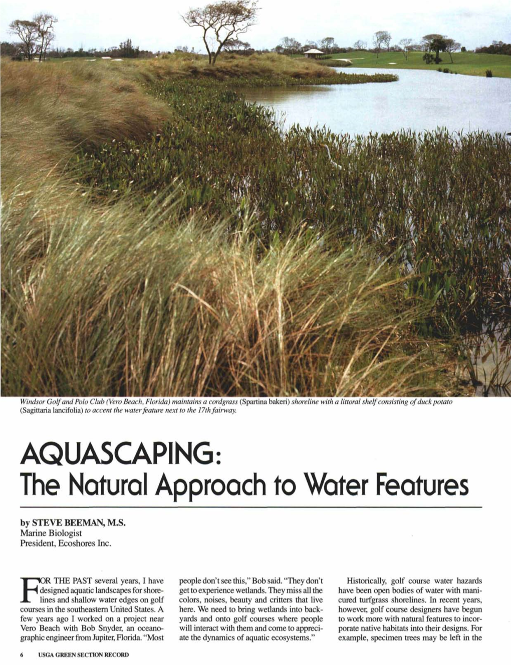 AQUASCAPING: the Natural Approach to Water Features by STEVE BEEMAN, M.S