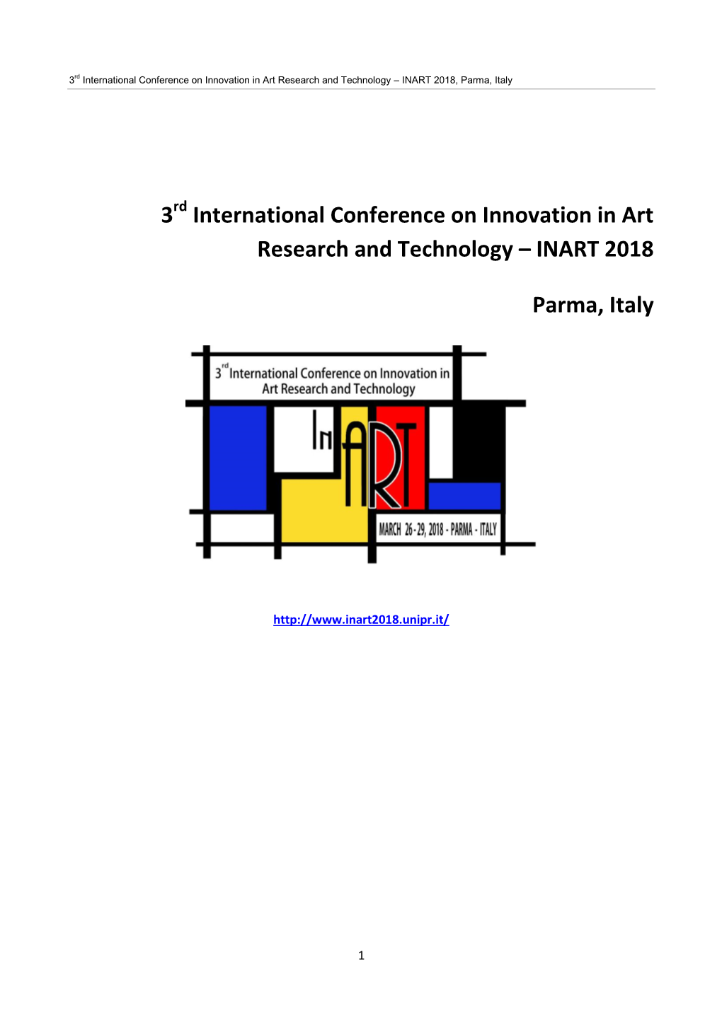 INART 2018 Parma, Italy