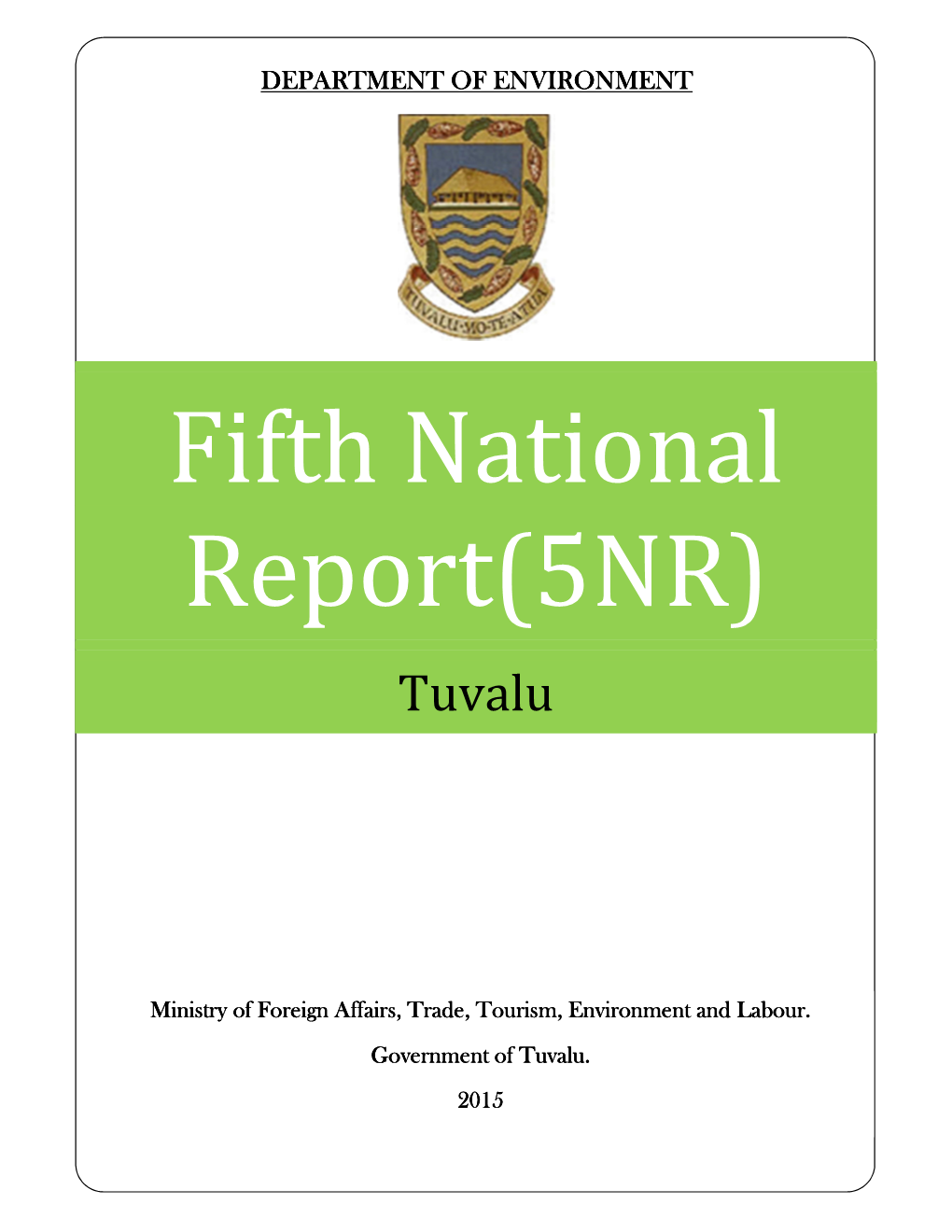 CBD Fifth National Report