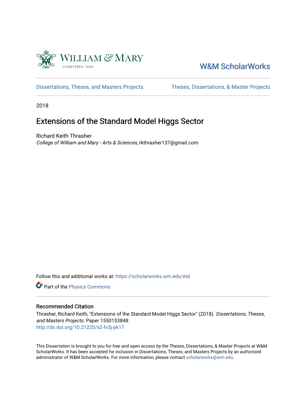 Extensions of the Standard Model Higgs Sector