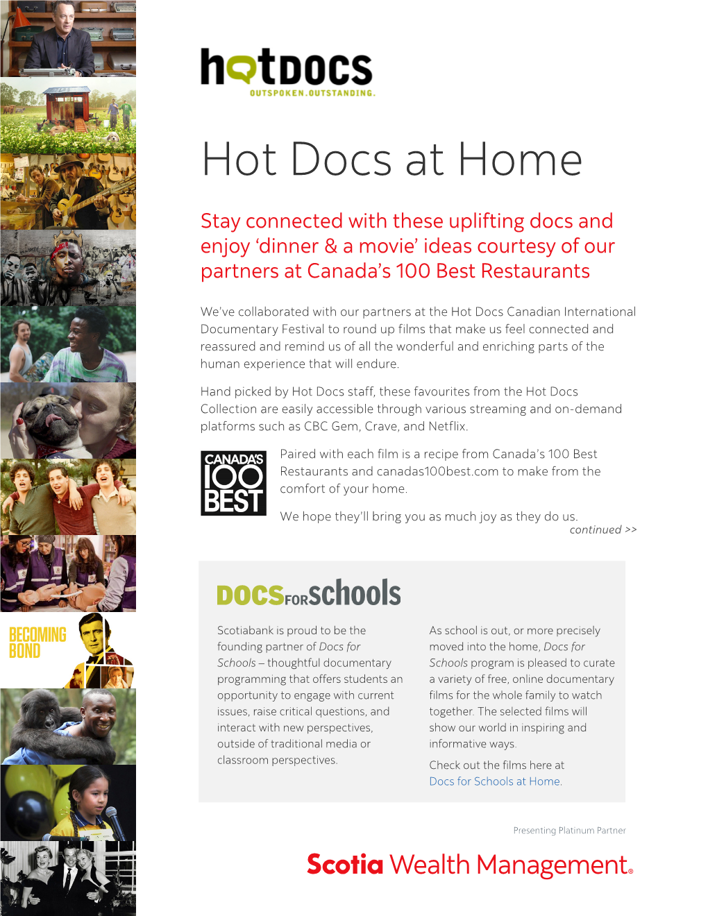 Hot Docs at Home