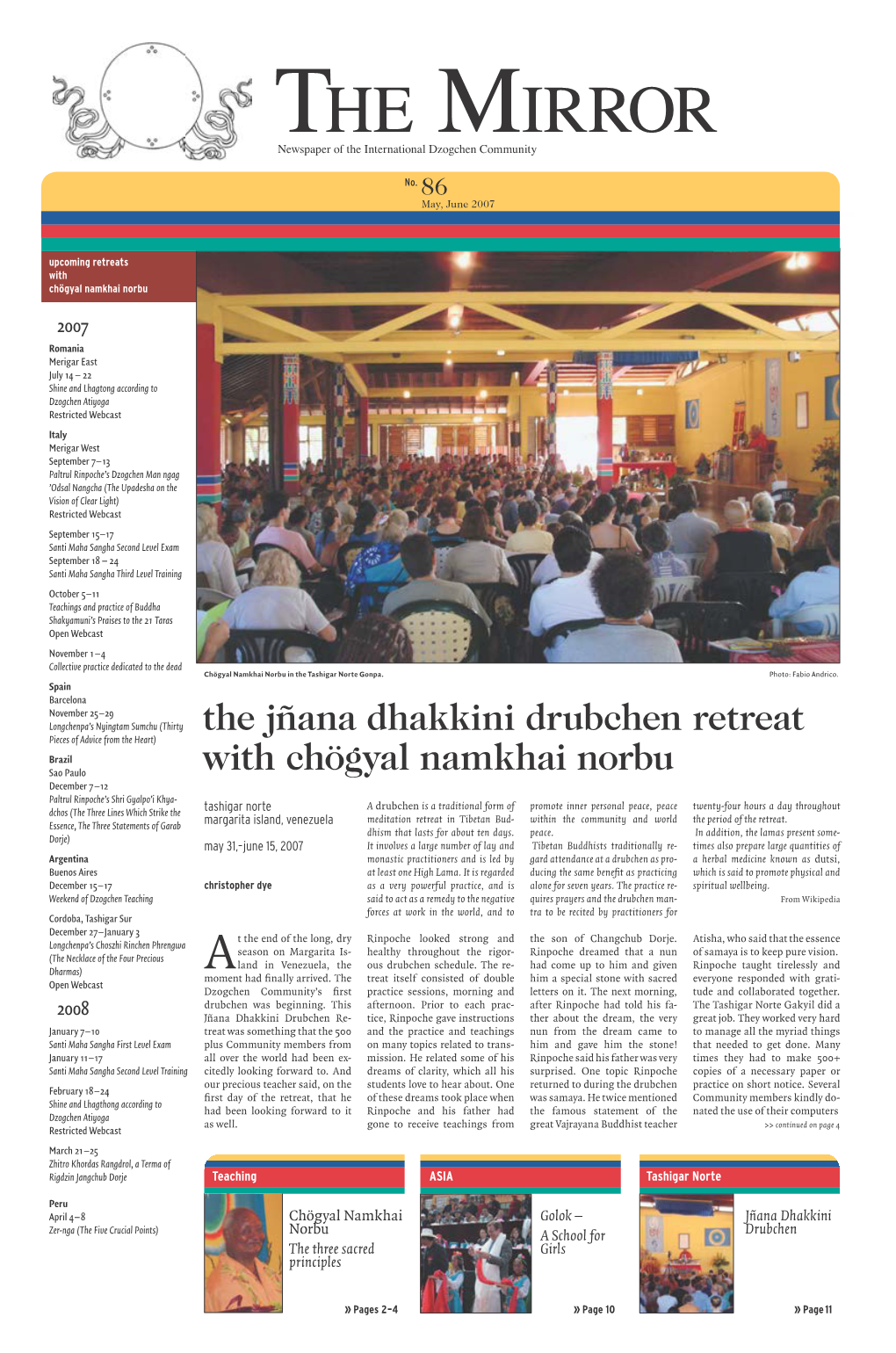The Jñana Dhakkini Drubchen Retreat with Chögyal Namkhai Norbu