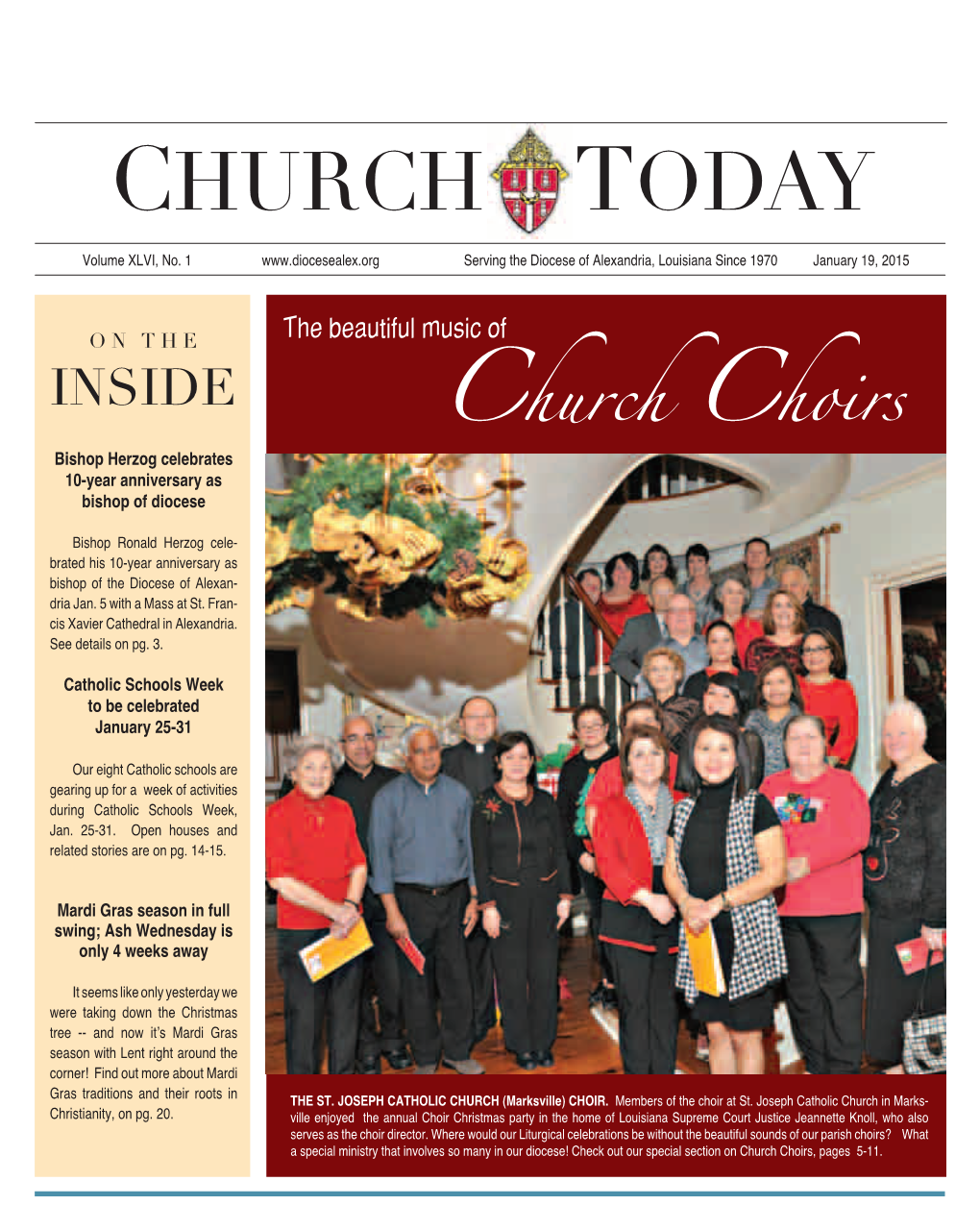 The Church Today, Jan. 19, 2015