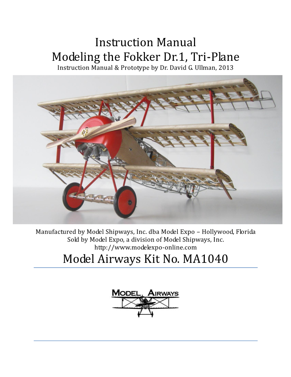 MA1040 Fokker DR1 Instructions.Pdf