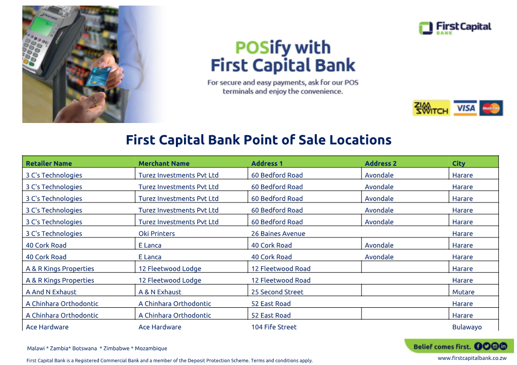 Point of Sale Locations