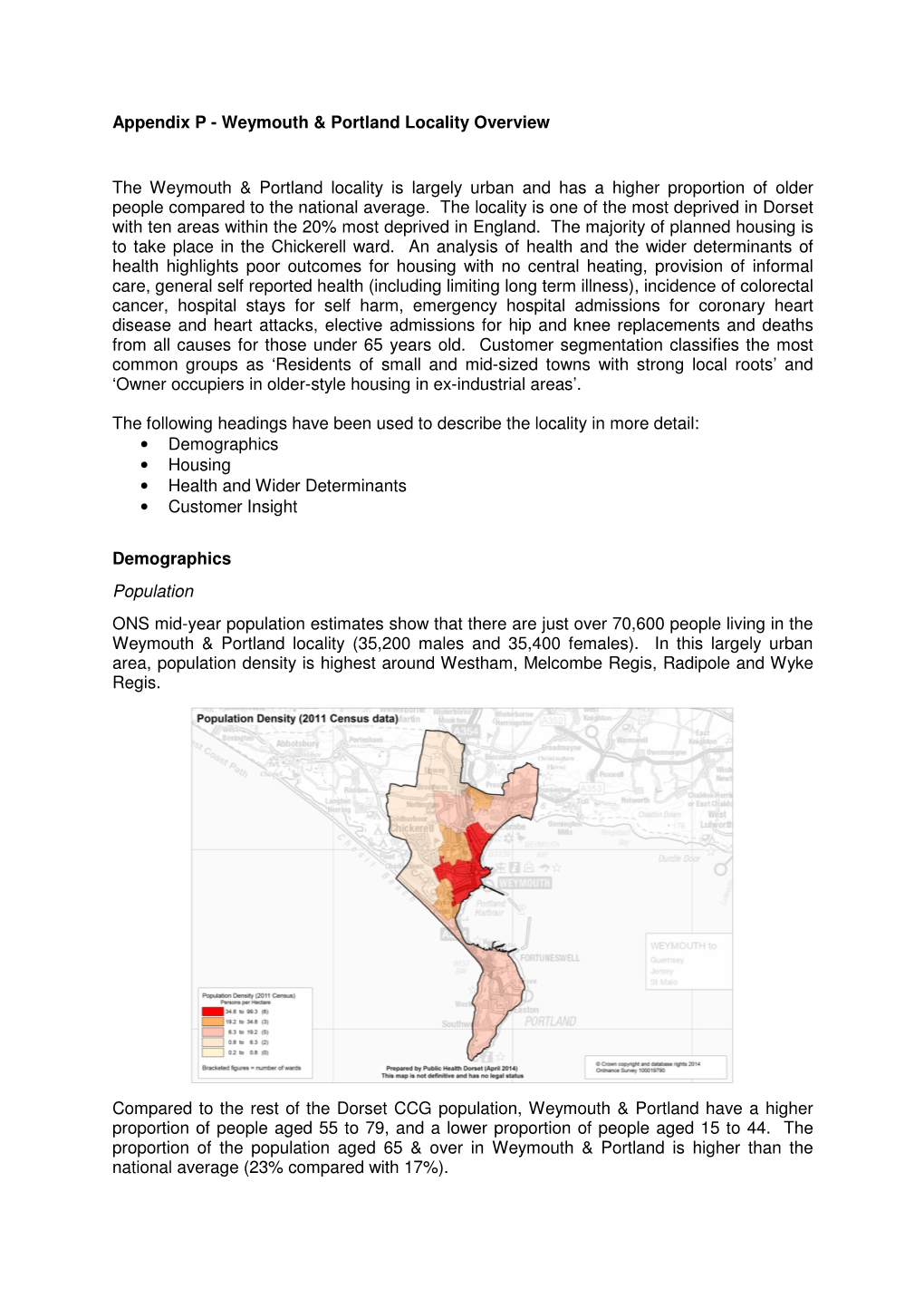 Weymouth & Portland Locality Overview