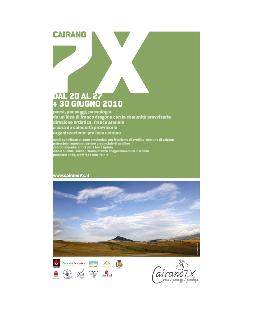 Cairano-7X Programma 20101.Pdf